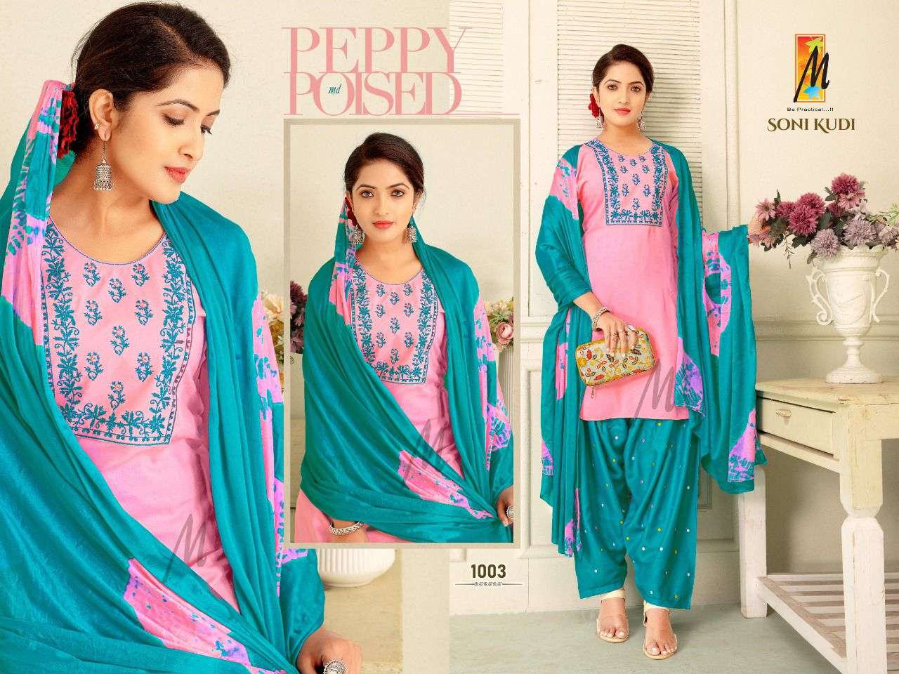 Soni kudiMASTER Soni kudi Heavy Reyon with embroidery work ( apple cut ) CATALOG WHOLESALER BEST RATE