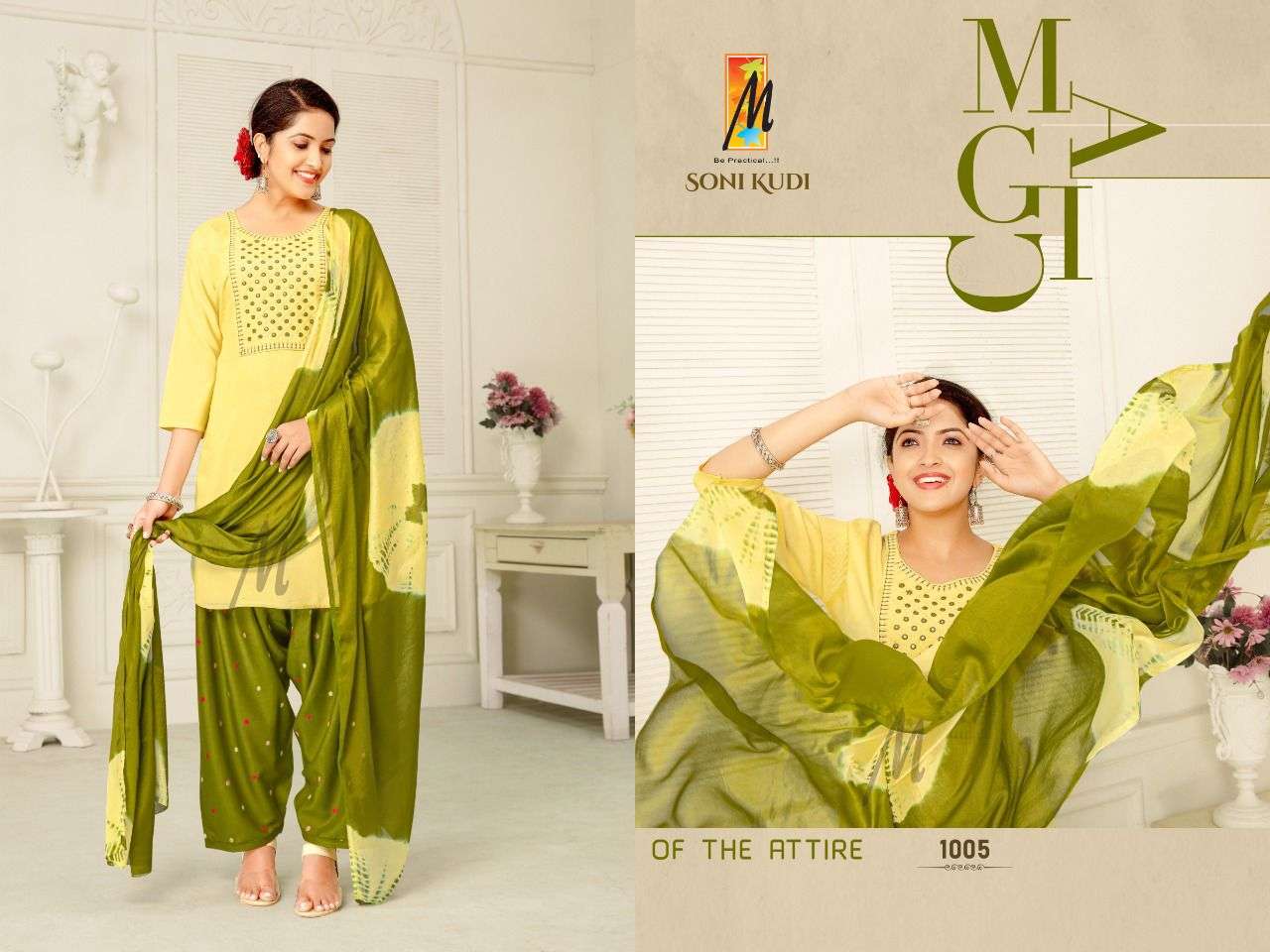 Soni kudiMASTER Soni kudi Heavy Reyon with embroidery work ( apple cut ) CATALOG WHOLESALER BEST RATE