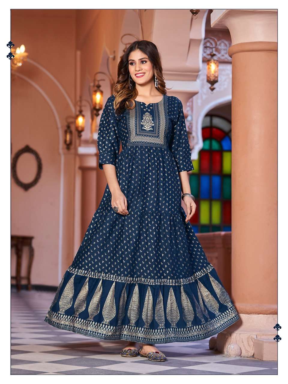 sukumari by banwery rayon big sizes long gown exporter kc surat