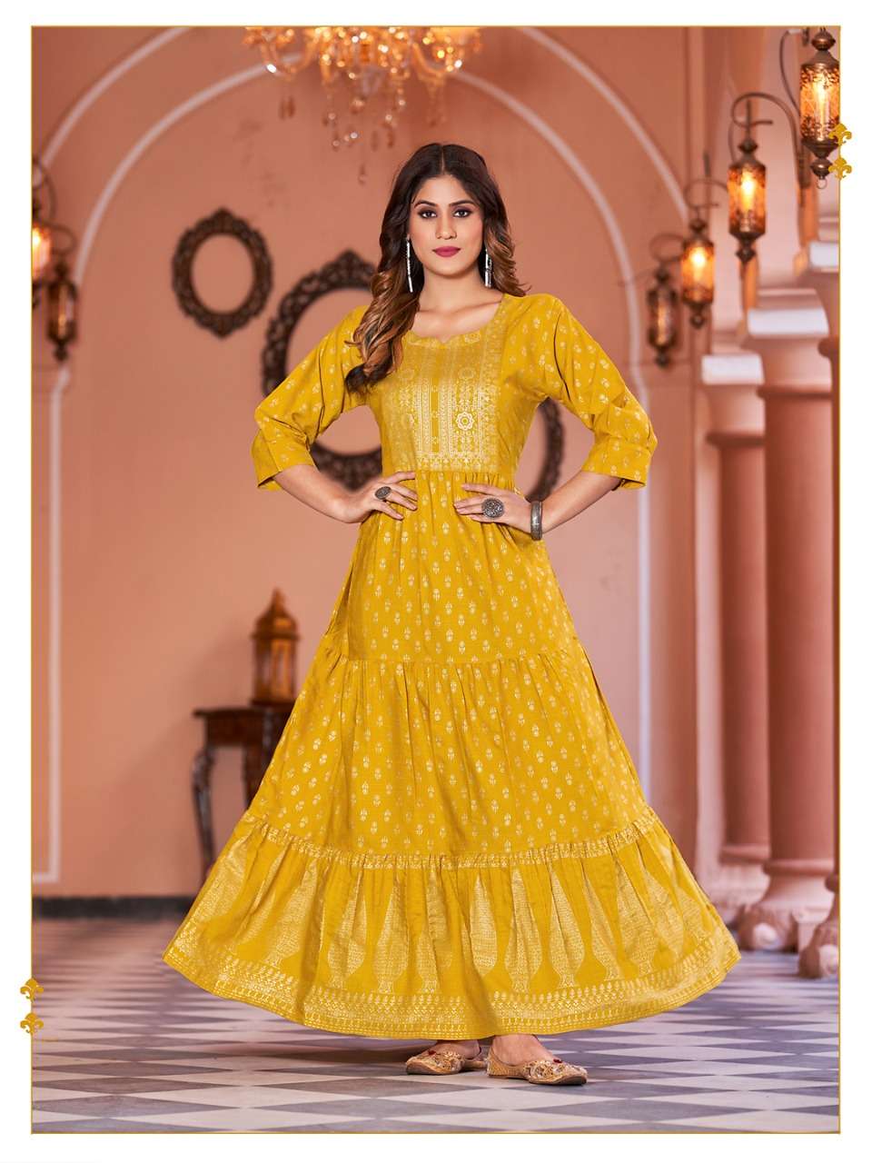 sukumari by banwery rayon big sizes long gown exporter kc surat