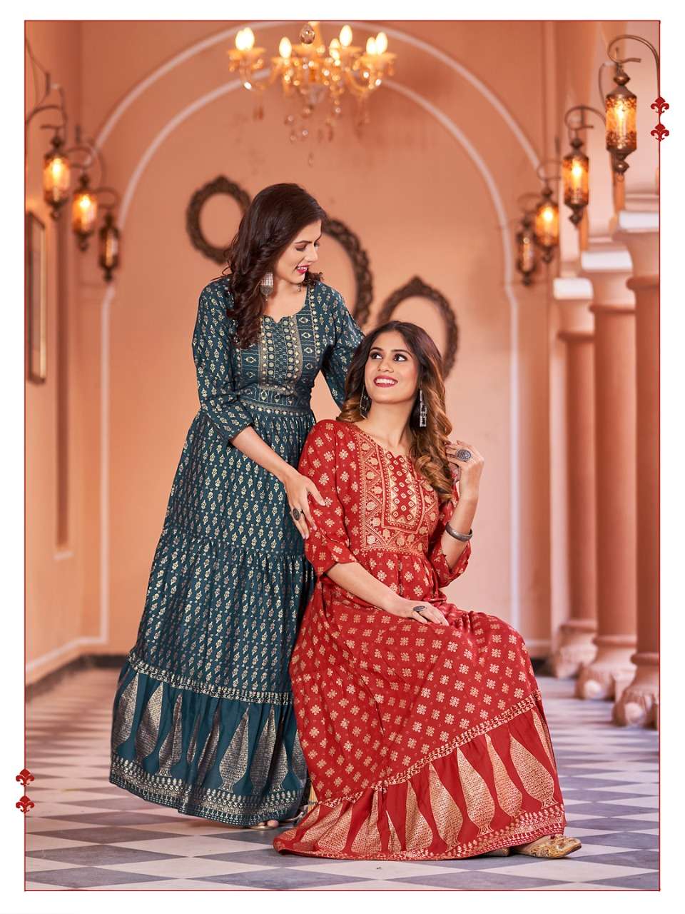 sukumari by banwery rayon big sizes long gown exporter kc surat