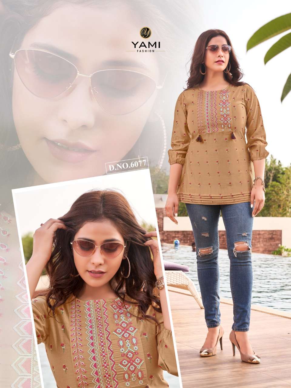 yami fashion surat lipi short tops for girls jeans short tops collection 