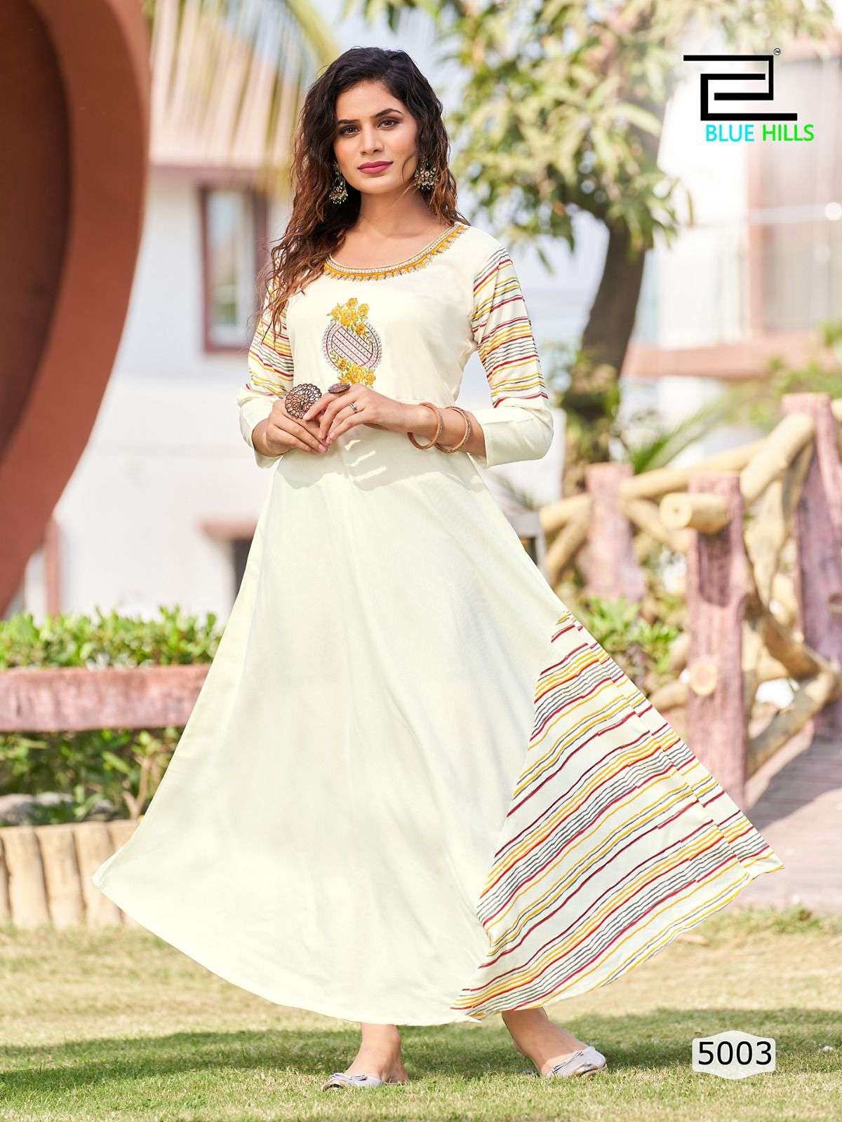 blue hills lahariya vol 5 rayon full stitched plus size beautiful colors kurtis