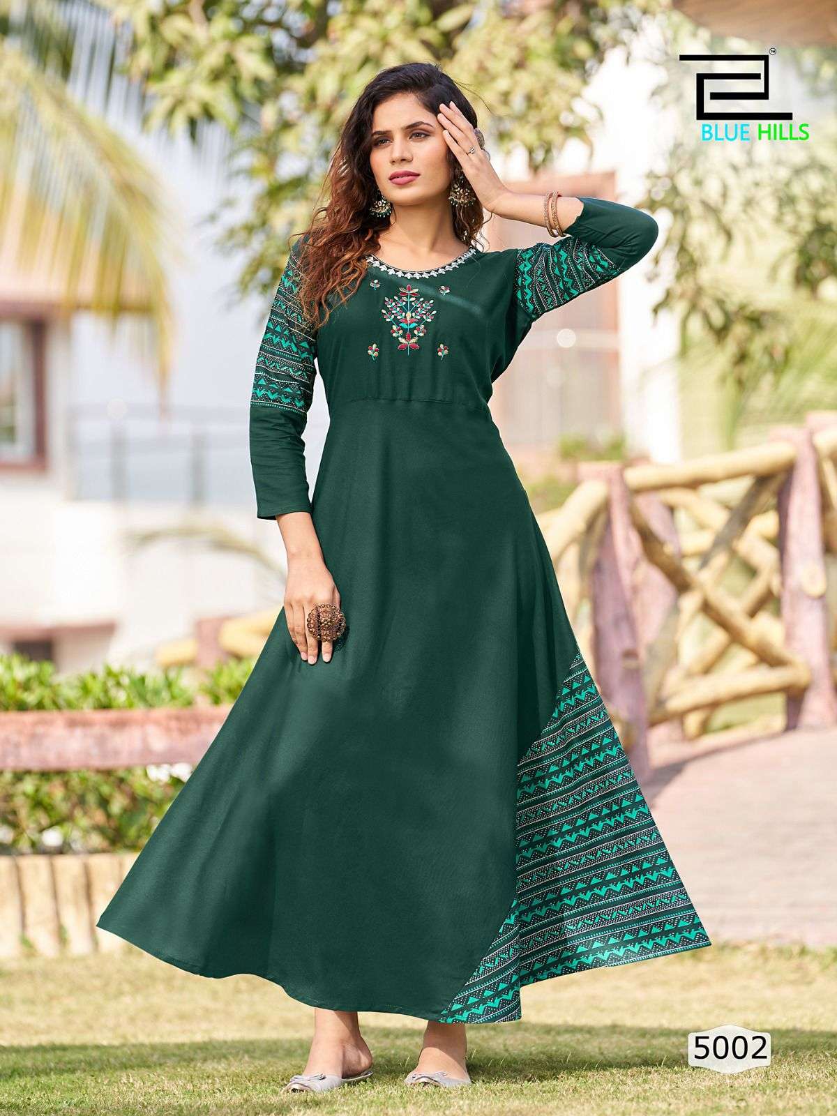 blue hills lahariya vol 5 rayon full stitched plus size beautiful colors kurtis