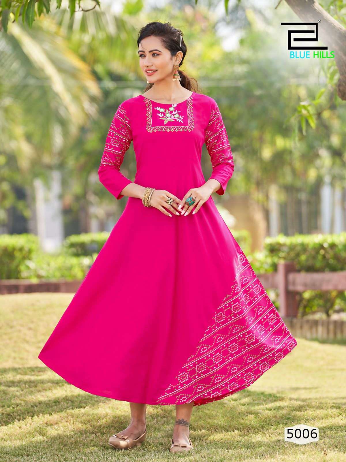 blue hills lahariya vol 5 rayon full stitched plus size beautiful colors kurtis