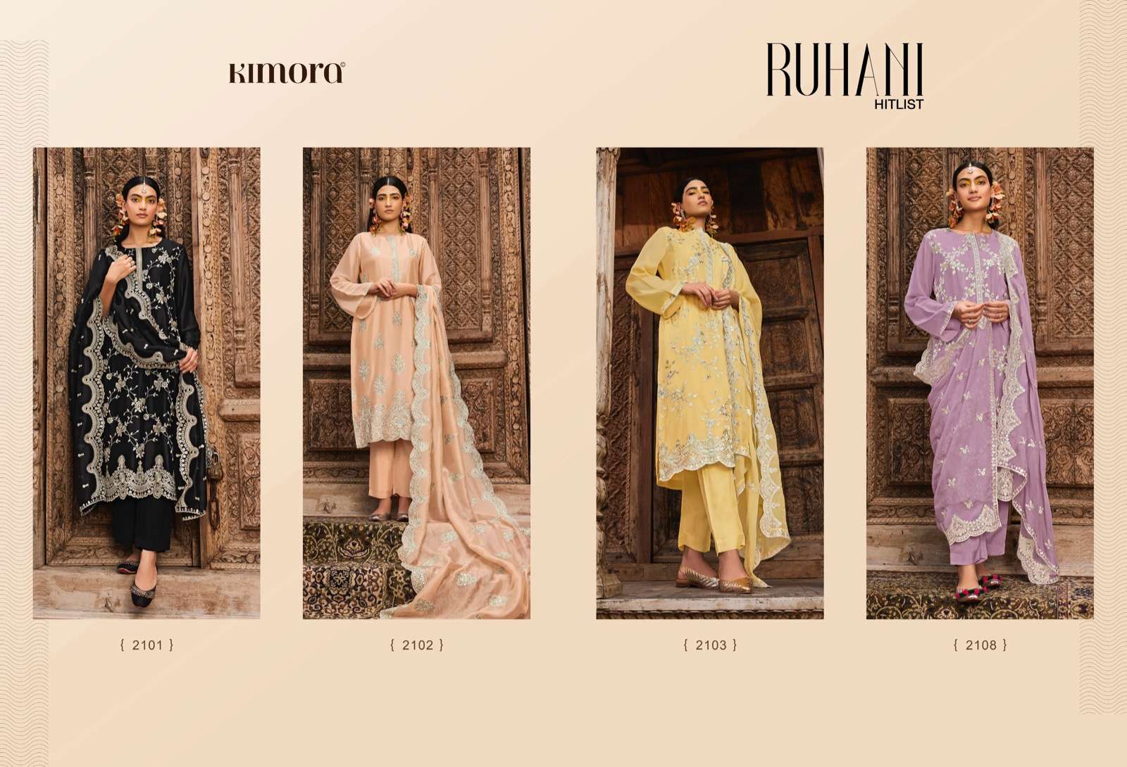 ruhani hit list by kimora designer amazing salwar kameez material