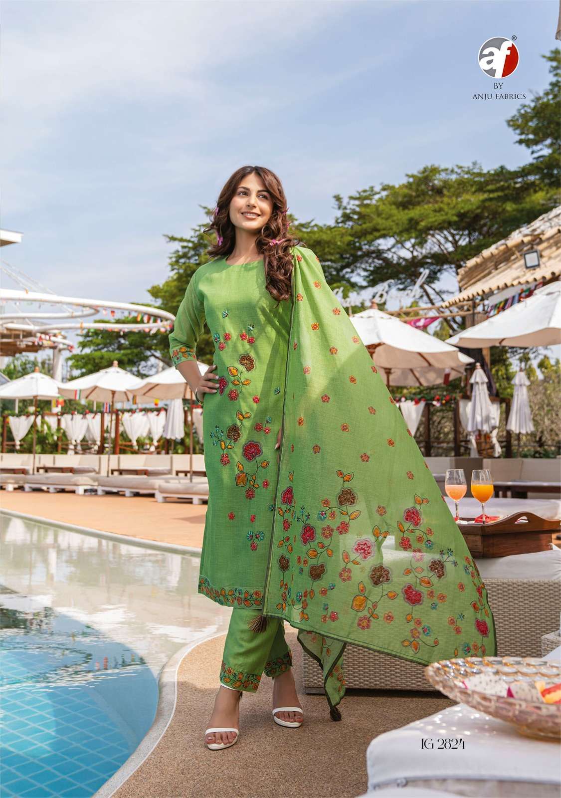 instagirl vol 4 by anju fab readymade silk party wear 3 piece set