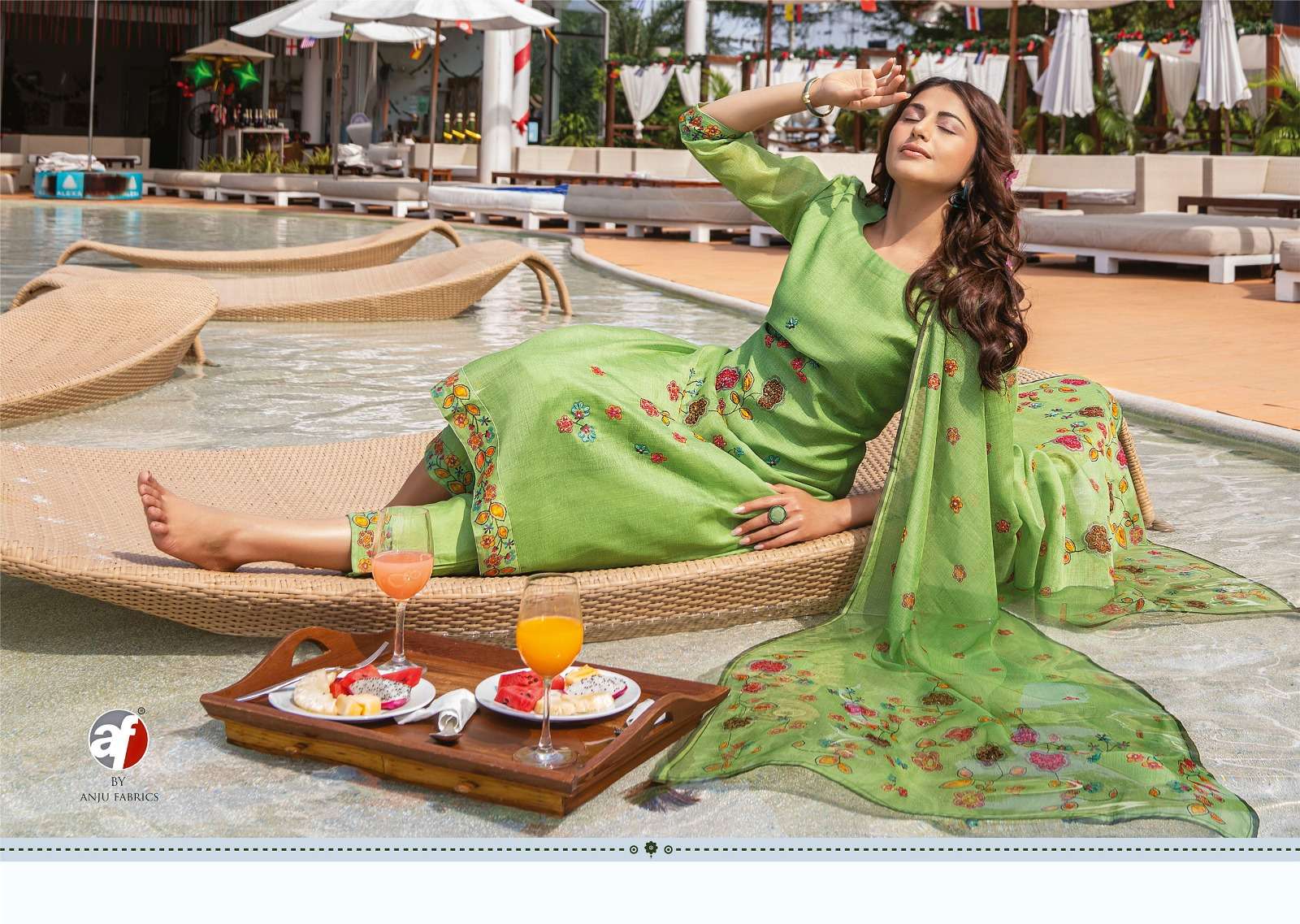 instagirl vol 4 by anju fab readymade silk party wear 3 piece set