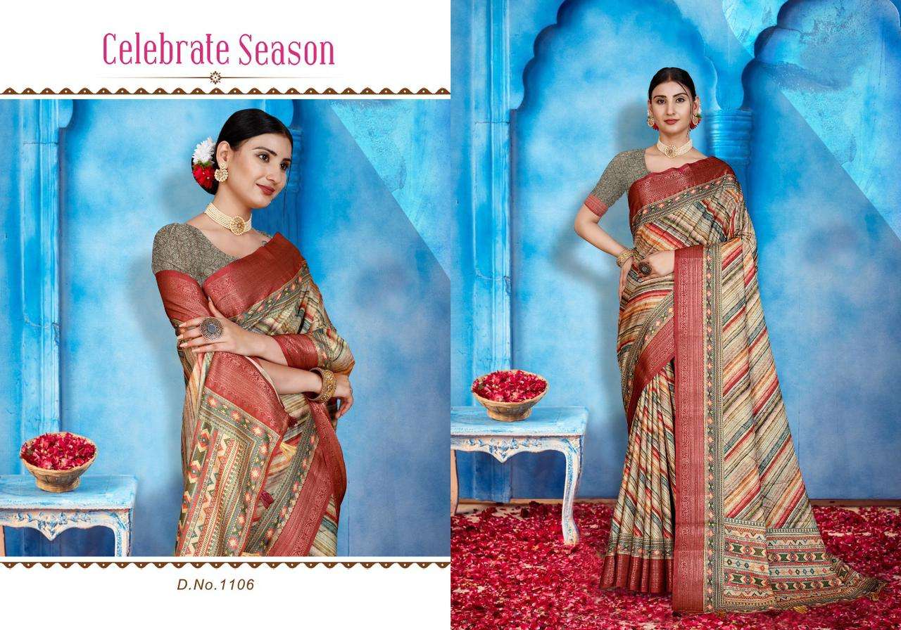 mintorsi heritage digital vol 11 adorable printed saree collection 