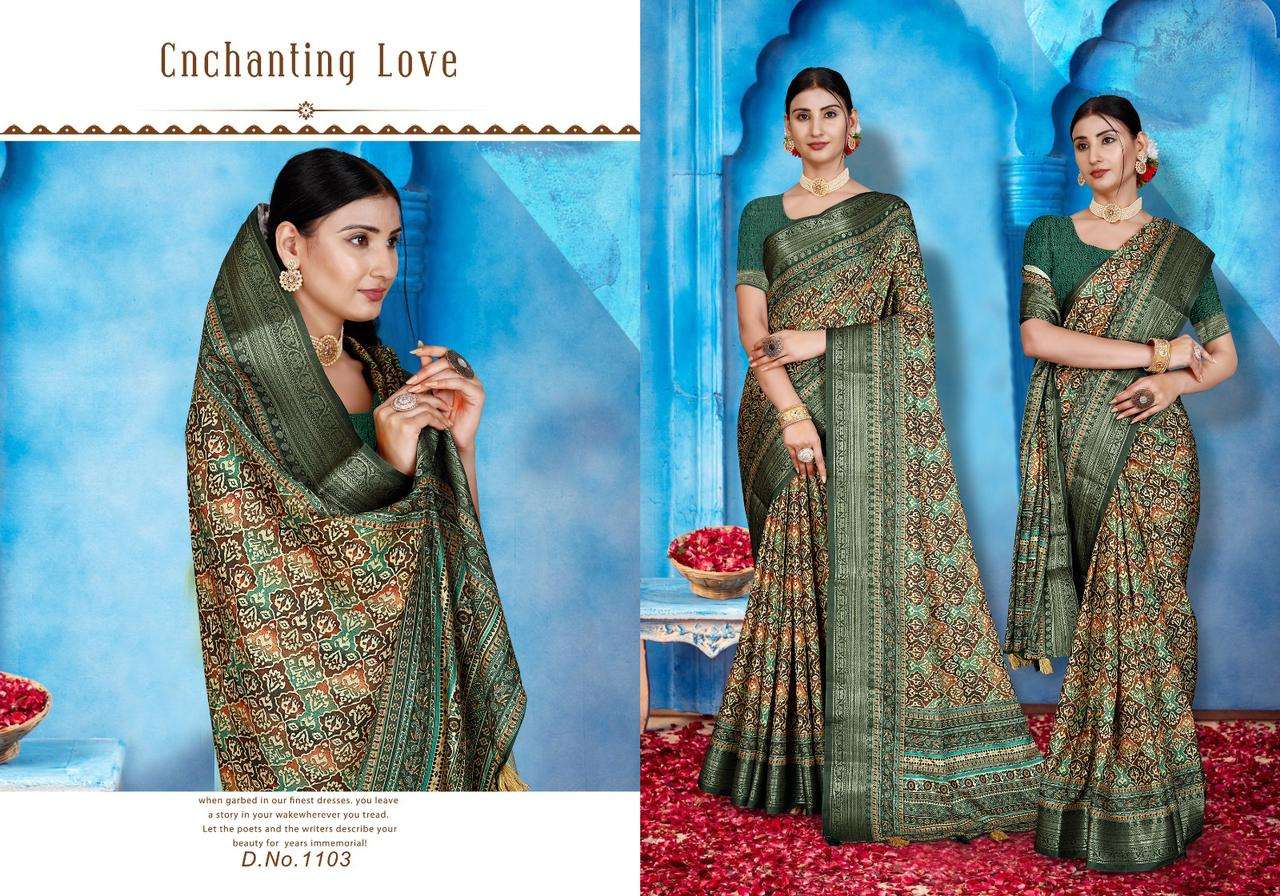 mintorsi heritage digital vol 11 adorable printed saree collection 