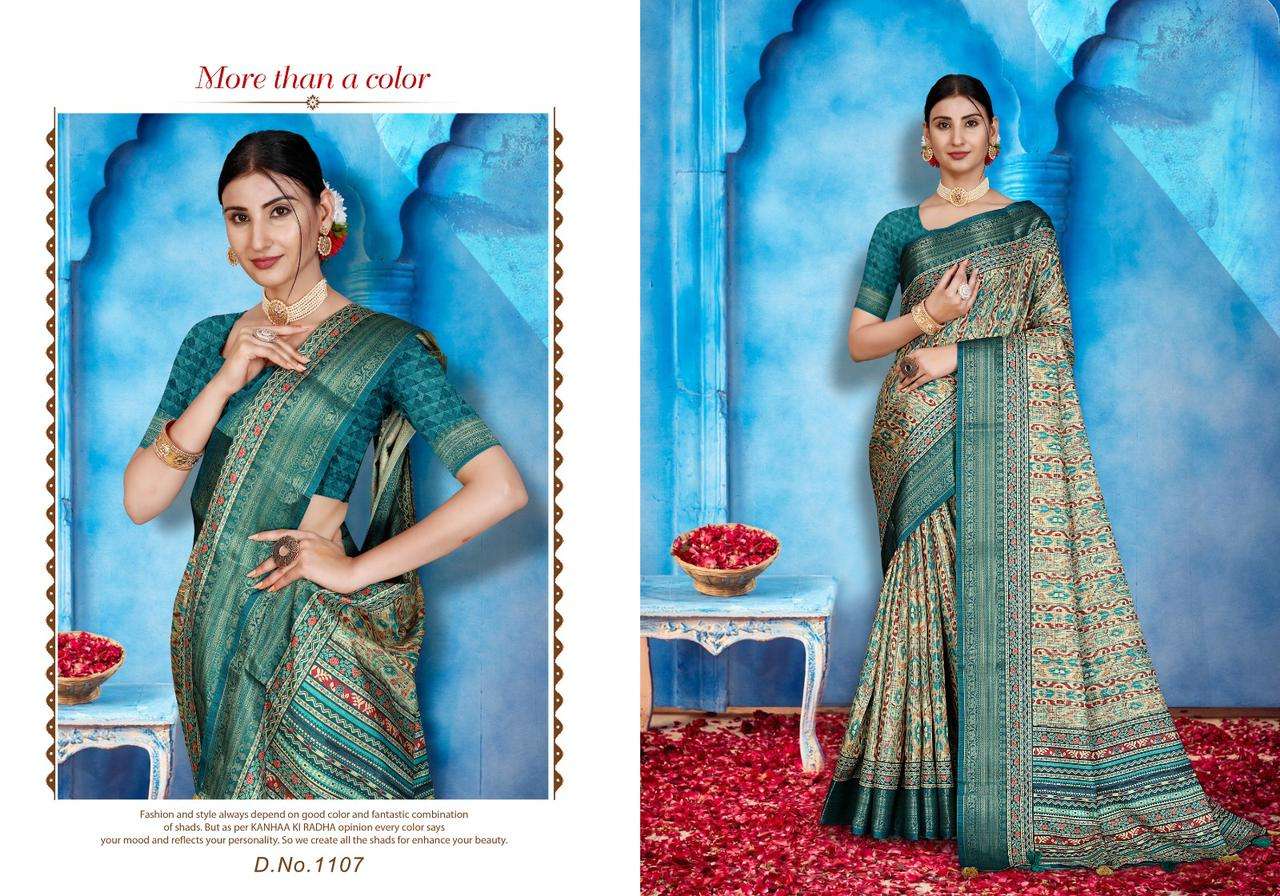 mintorsi heritage digital vol 11 adorable printed saree collection 