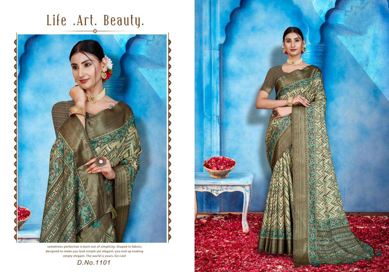 mintorsi heritage digital vol 11 adorable printed saree collection 