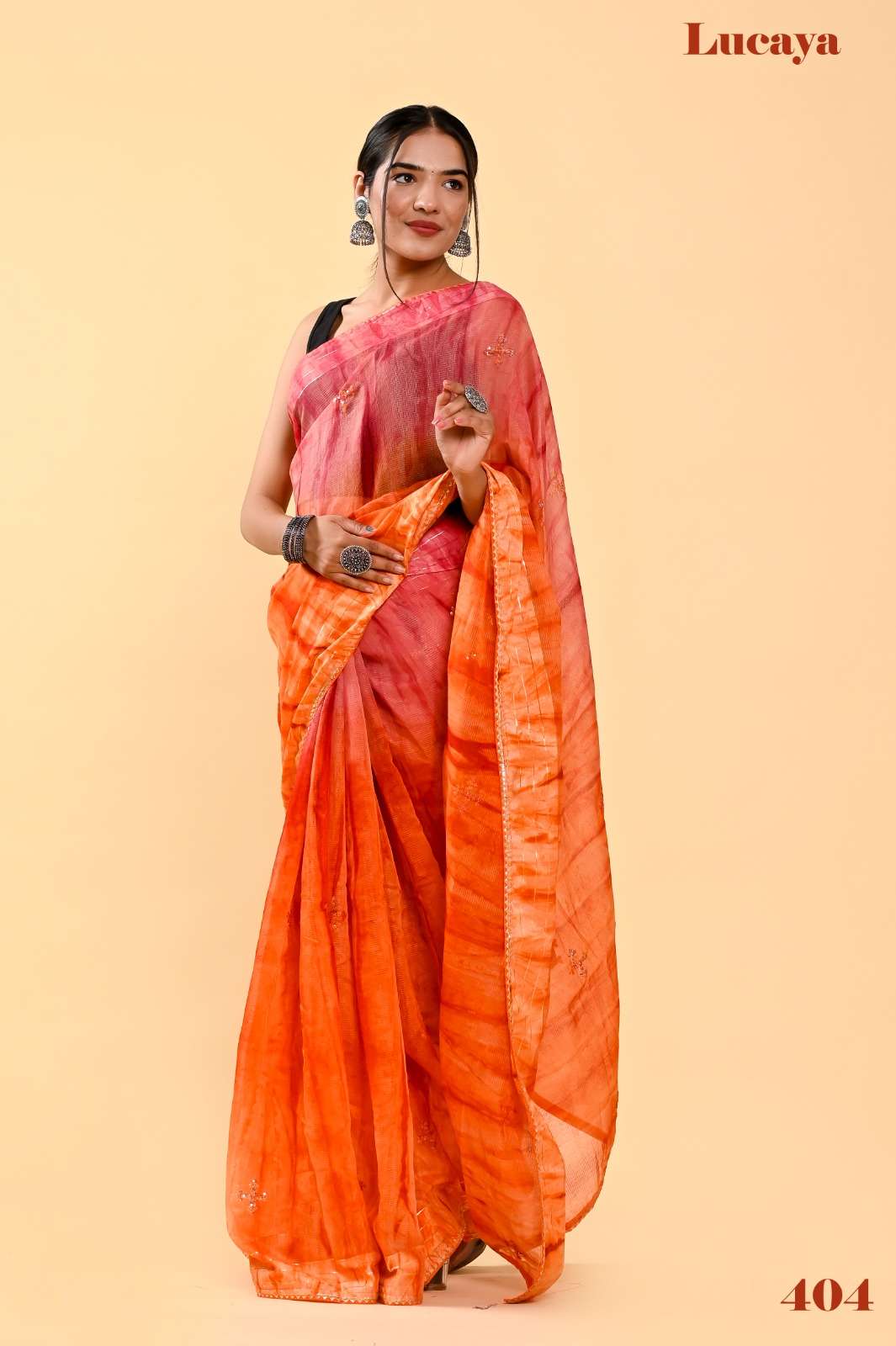 pr lucaya vol 4 designer multicolor casual saree collection 
