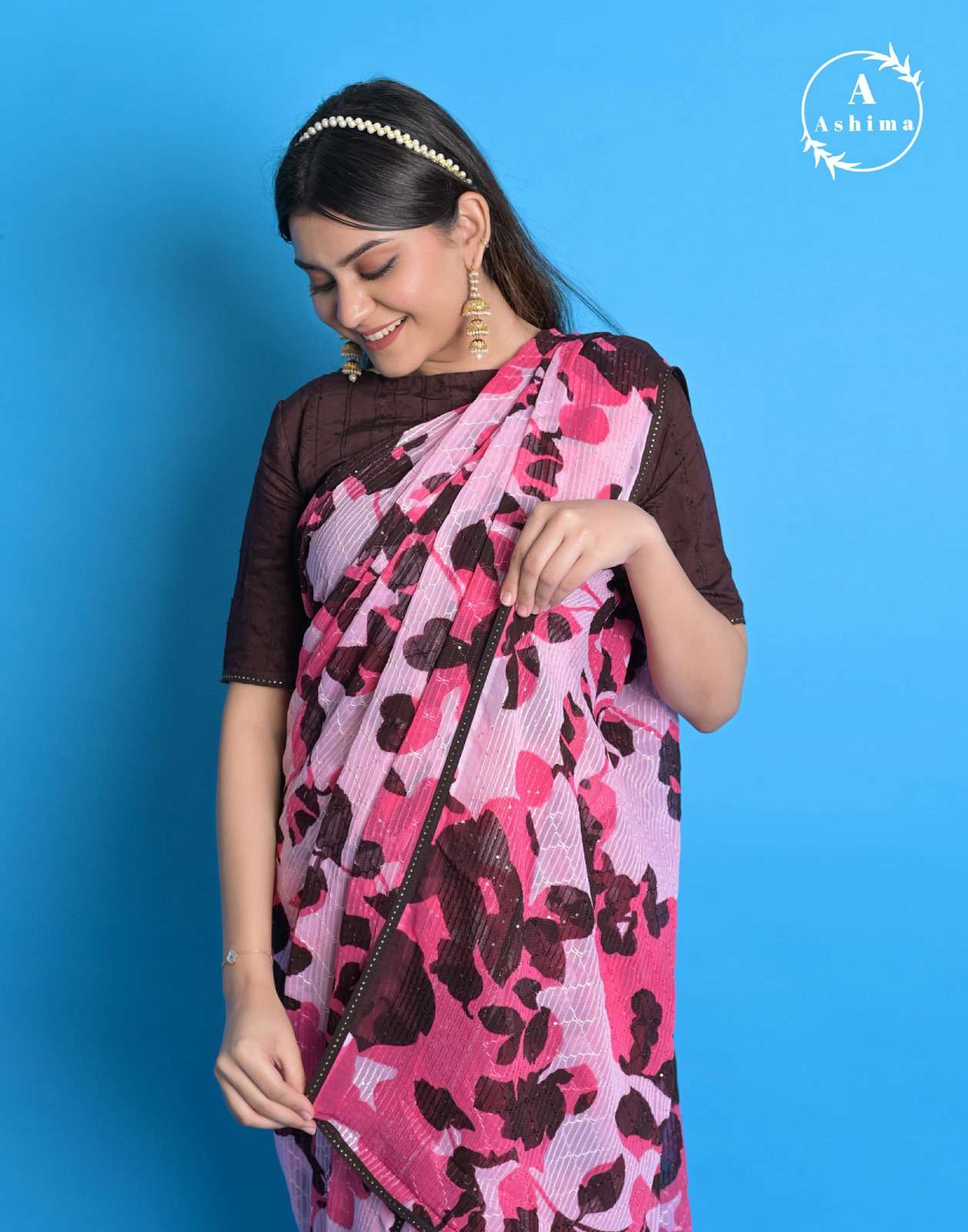 riha coloured by ashima color print amazing sarees collection  