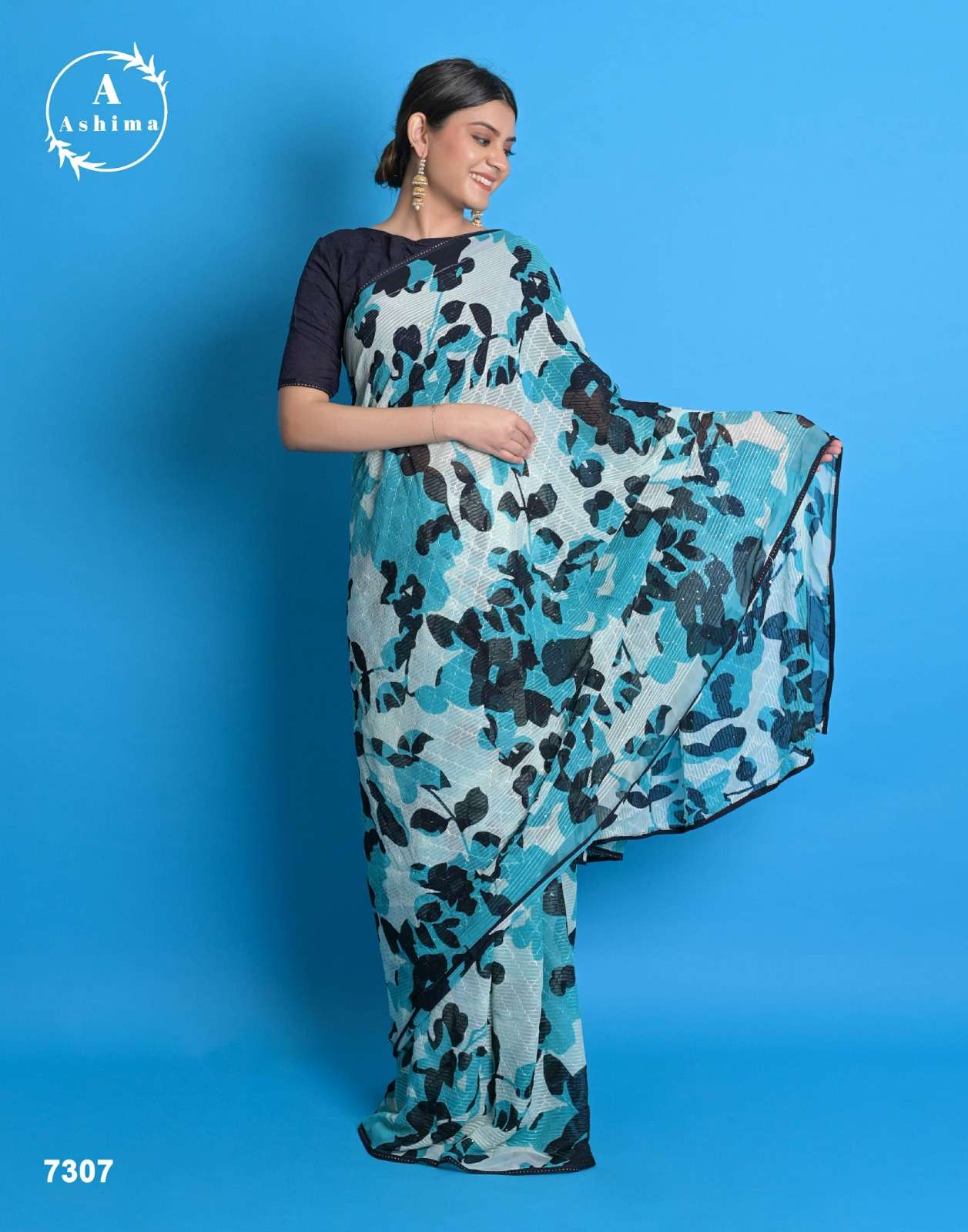 riha coloured by ashima color print amazing sarees collection  