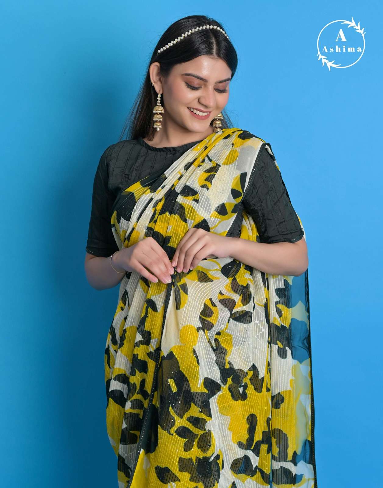 riha coloured by ashima color print amazing sarees collection  