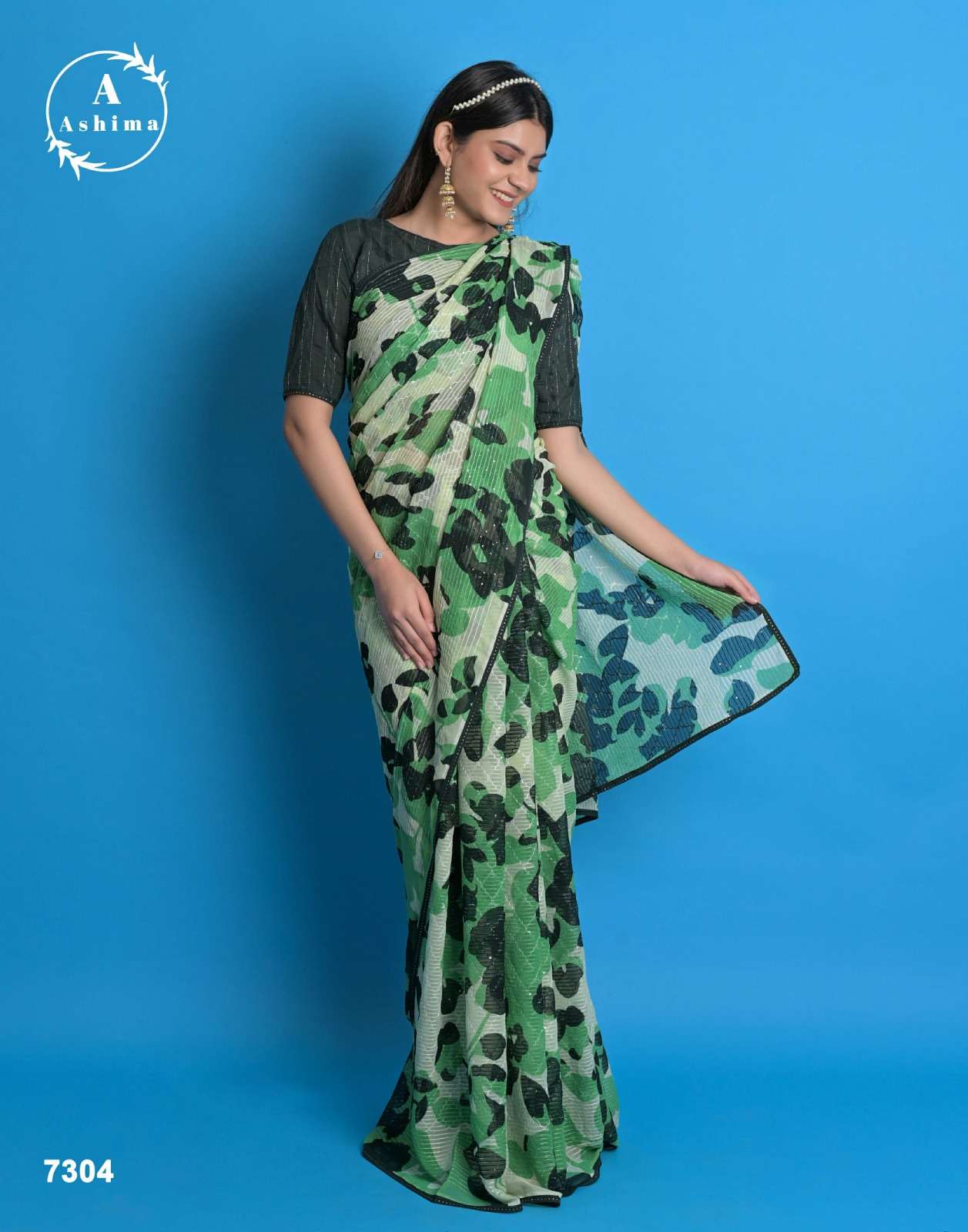 riha coloured by ashima color print amazing sarees collection  