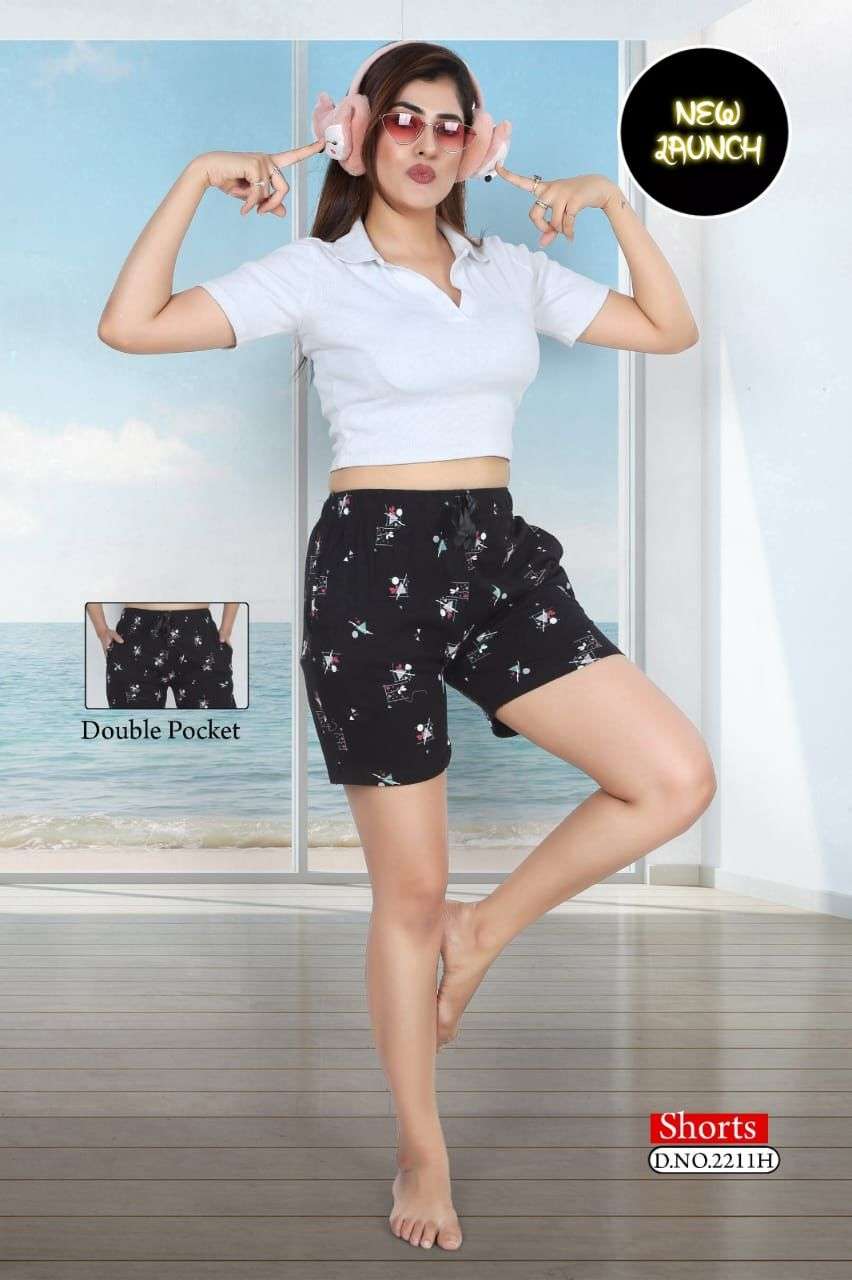 SUMMER SPECIAL SHINKER SHORTS POCKET VOL.2211 A Shinker Hosiery Cotton Print Night suits shorts Double Pocket CATALOG WHOELSAER BEST RATE