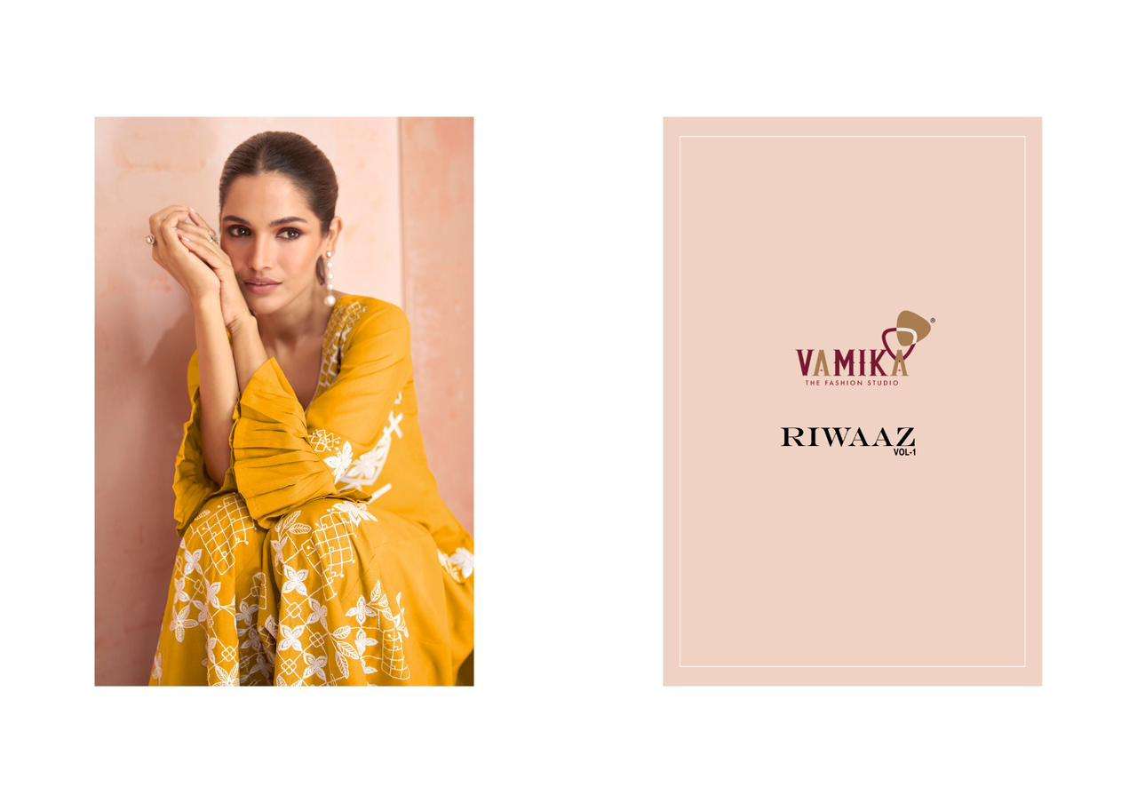 vamika present riwaaz vol 1 exclusive designer cord set kurti with plazzo 