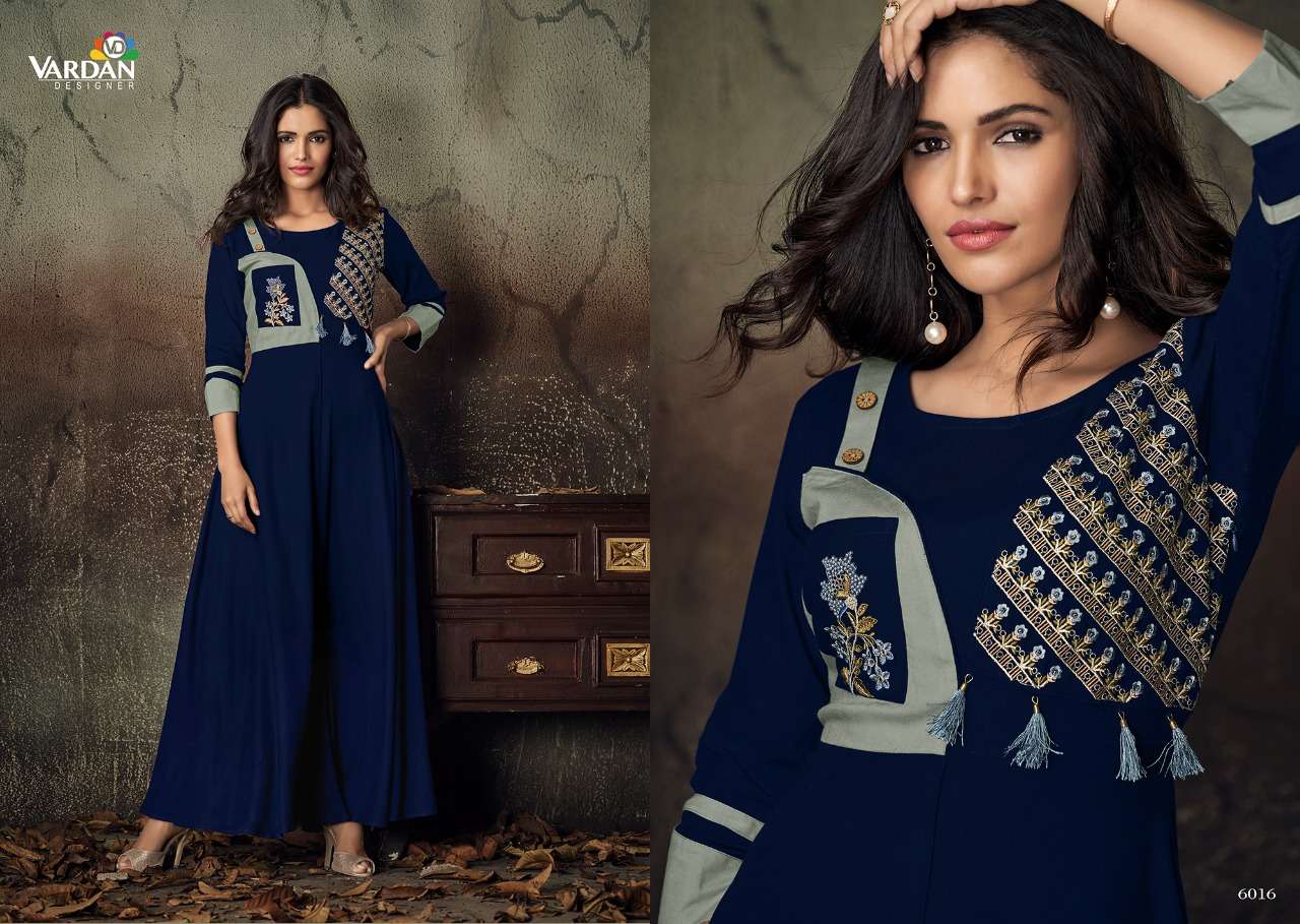 gulnaz vol 2 by vardan heavy rayon fancy long kurti catalogue