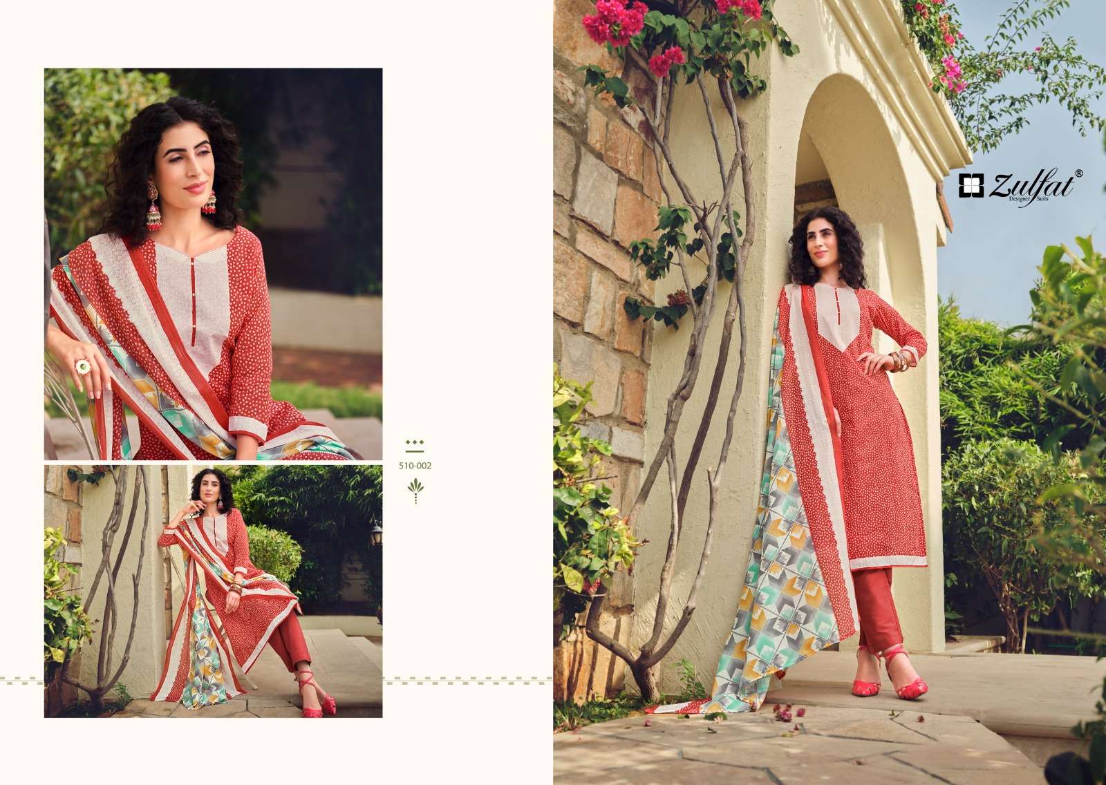 isabella by zulfat exclusive designer print cotton ladies suits catalogue