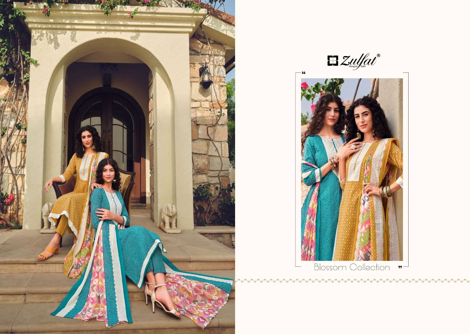 isabella by zulfat exclusive designer print cotton ladies suits catalogue