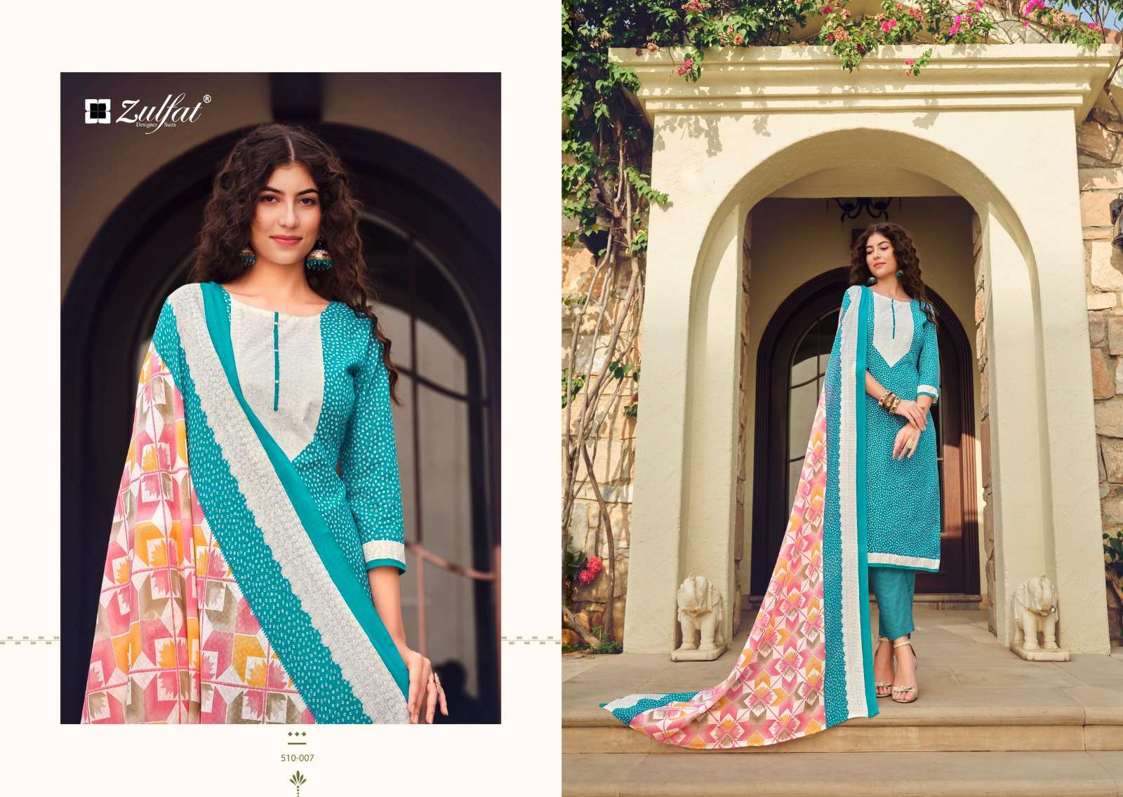 isabella by zulfat exclusive designer print cotton ladies suits catalogue