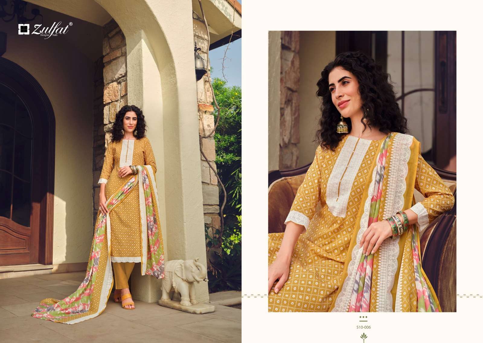 isabella by zulfat exclusive designer print cotton ladies suits catalogue