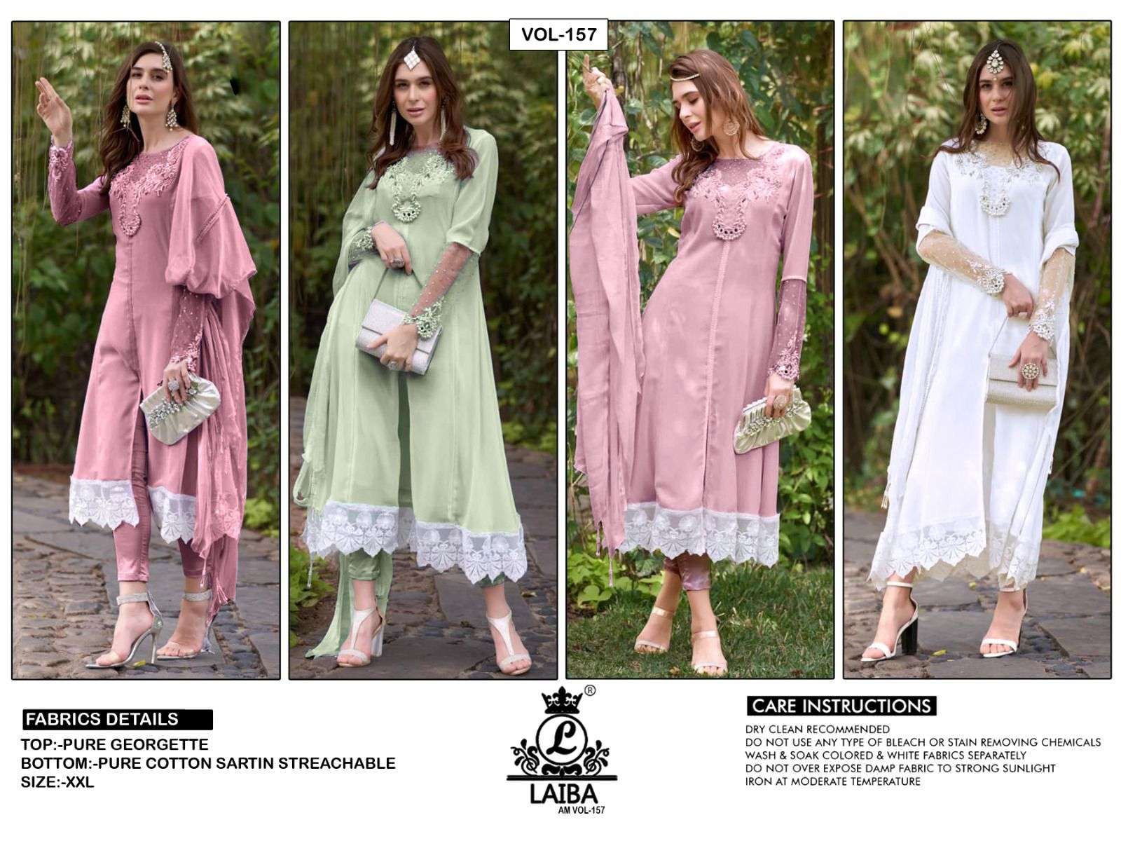 laiba am vol 157 new color designer kalidaar readymade pakistani salwar kameez 