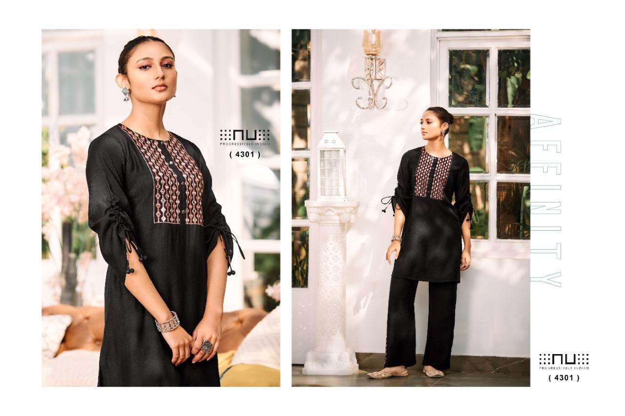 nu vol 43 cord set fashion trendy readymade fancy tunics with matching pants collection 