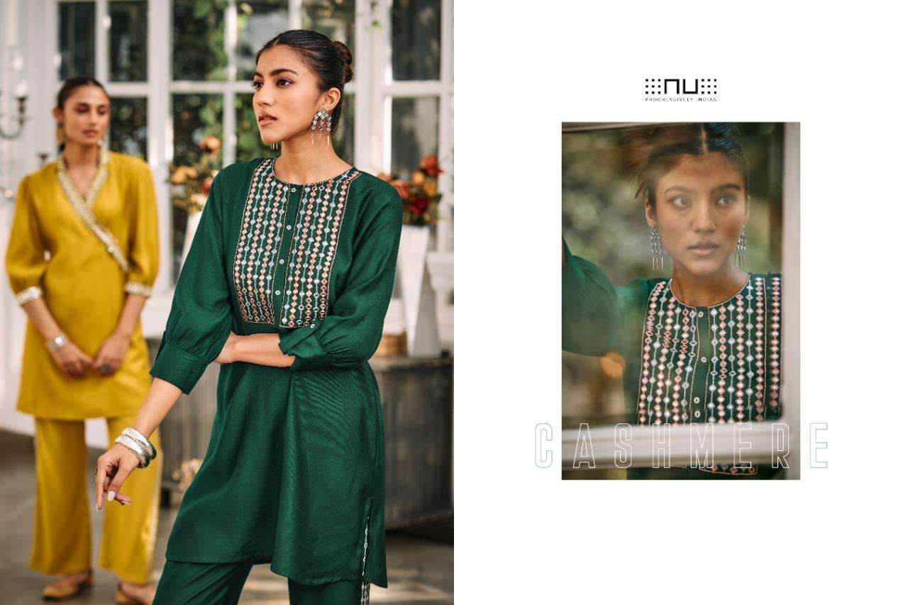 nu vol 43 cord set fashion trendy readymade fancy tunics with matching pants collection 