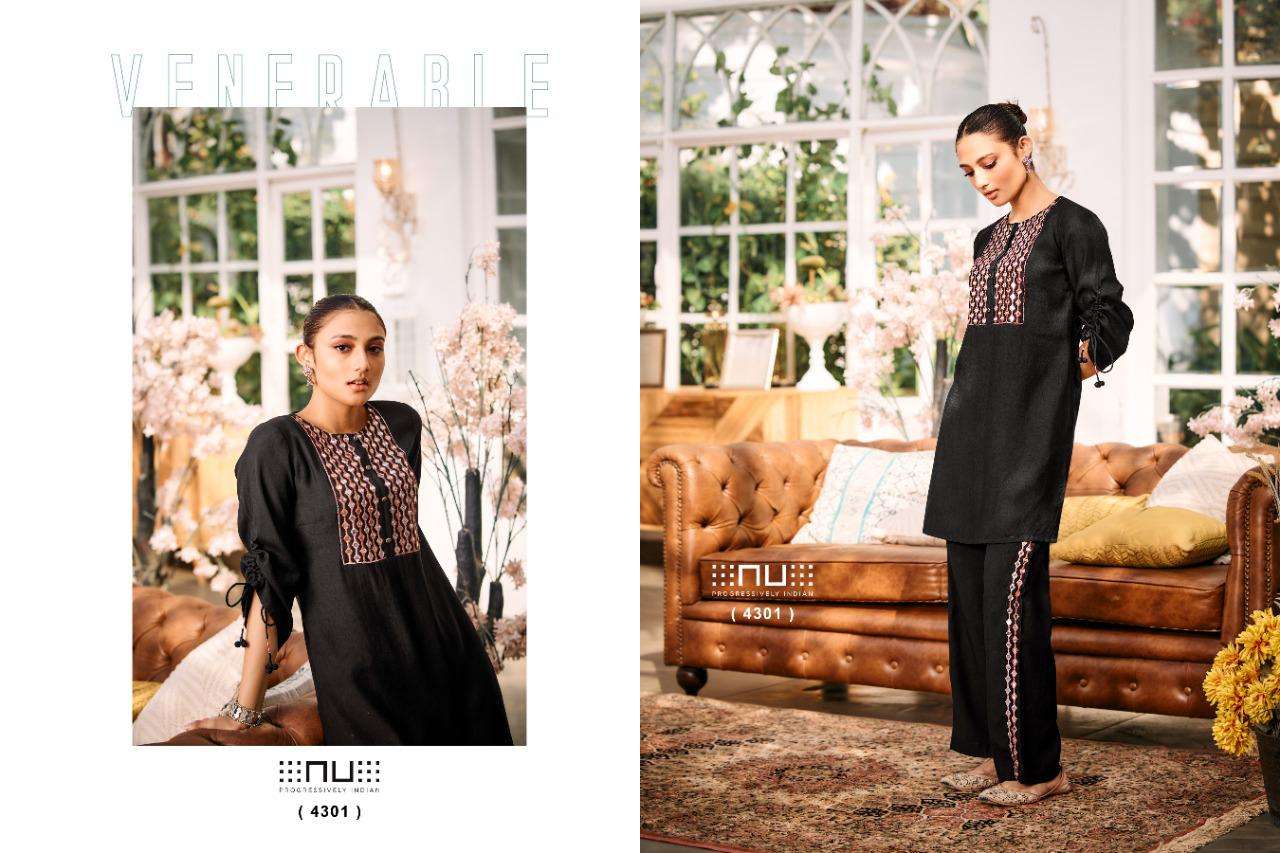 nu vol 43 cord set fashion trendy readymade fancy tunics with matching pants collection 