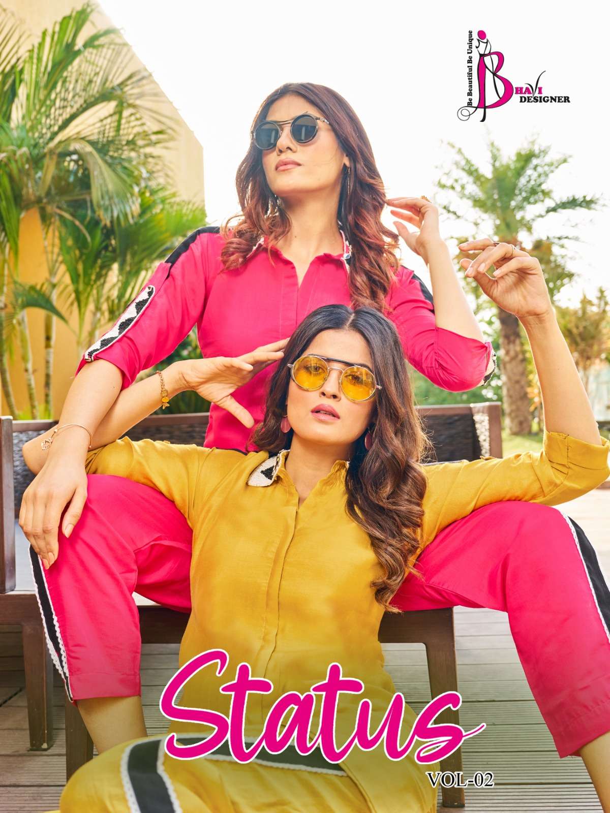 pr status vol 2 summer light collection cord set fancy kurti with pant 