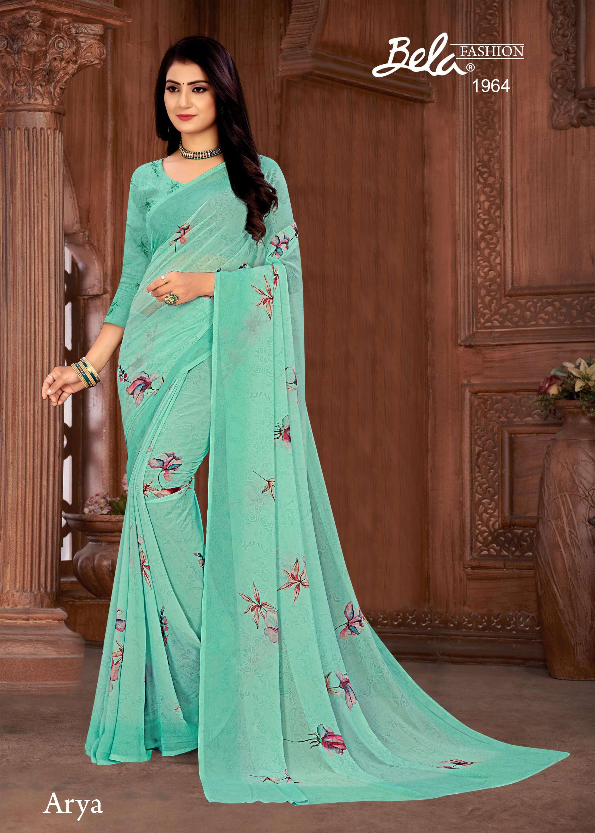 bela fashion arya 1962-1970 series fabulous digital print weightless sarees catalogue 