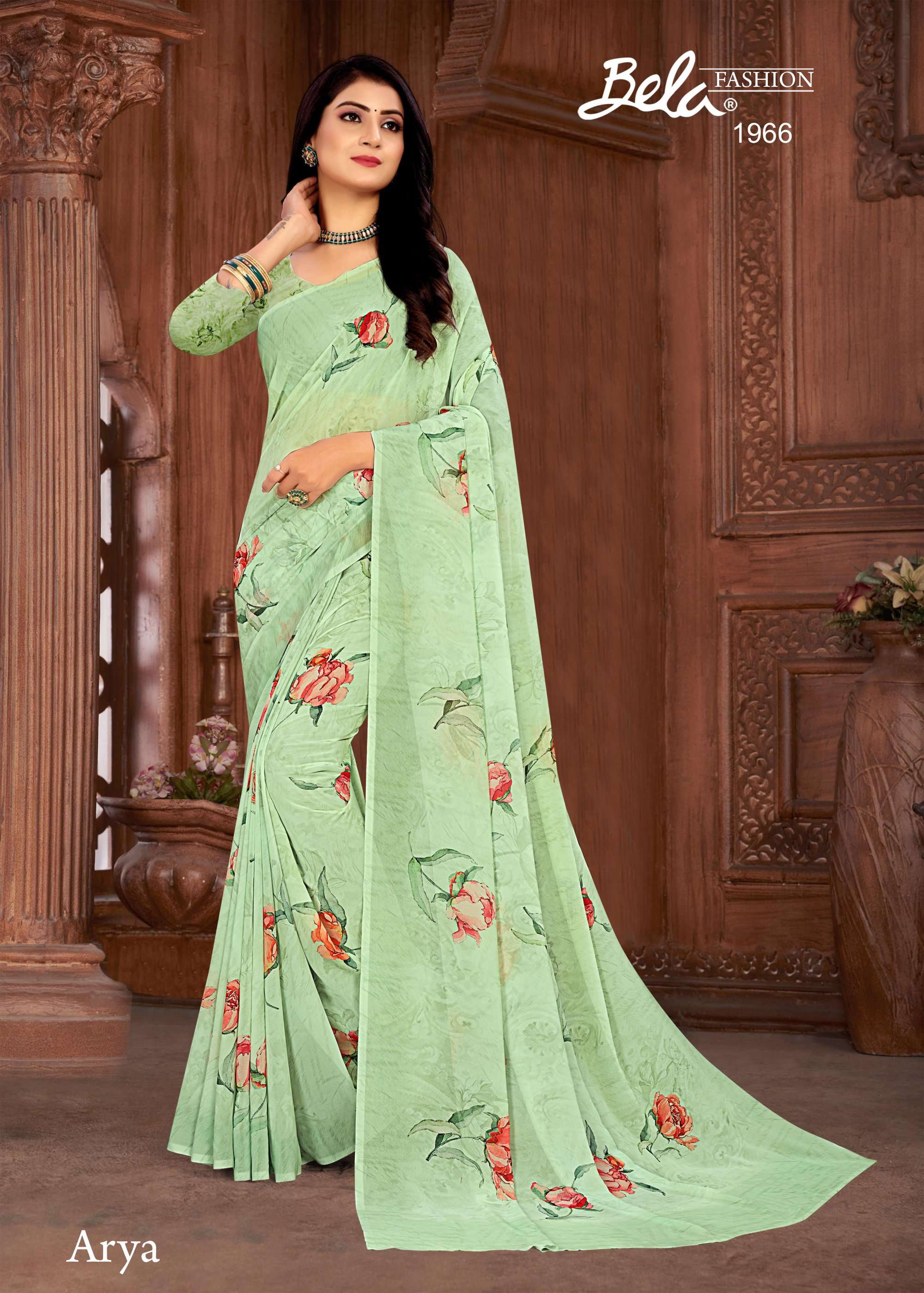 bela fashion arya 1962-1970 series fabulous digital print weightless sarees catalogue 