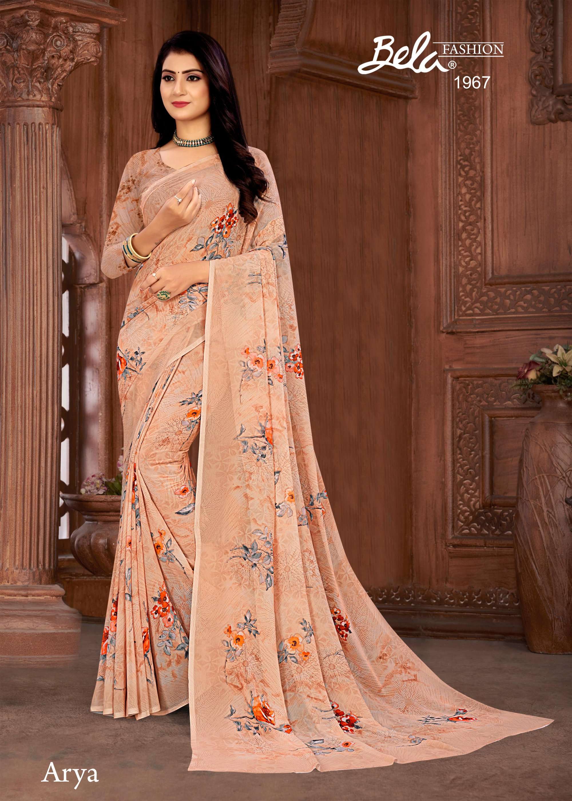 bela fashion arya 1962-1970 series fabulous digital print weightless sarees catalogue 