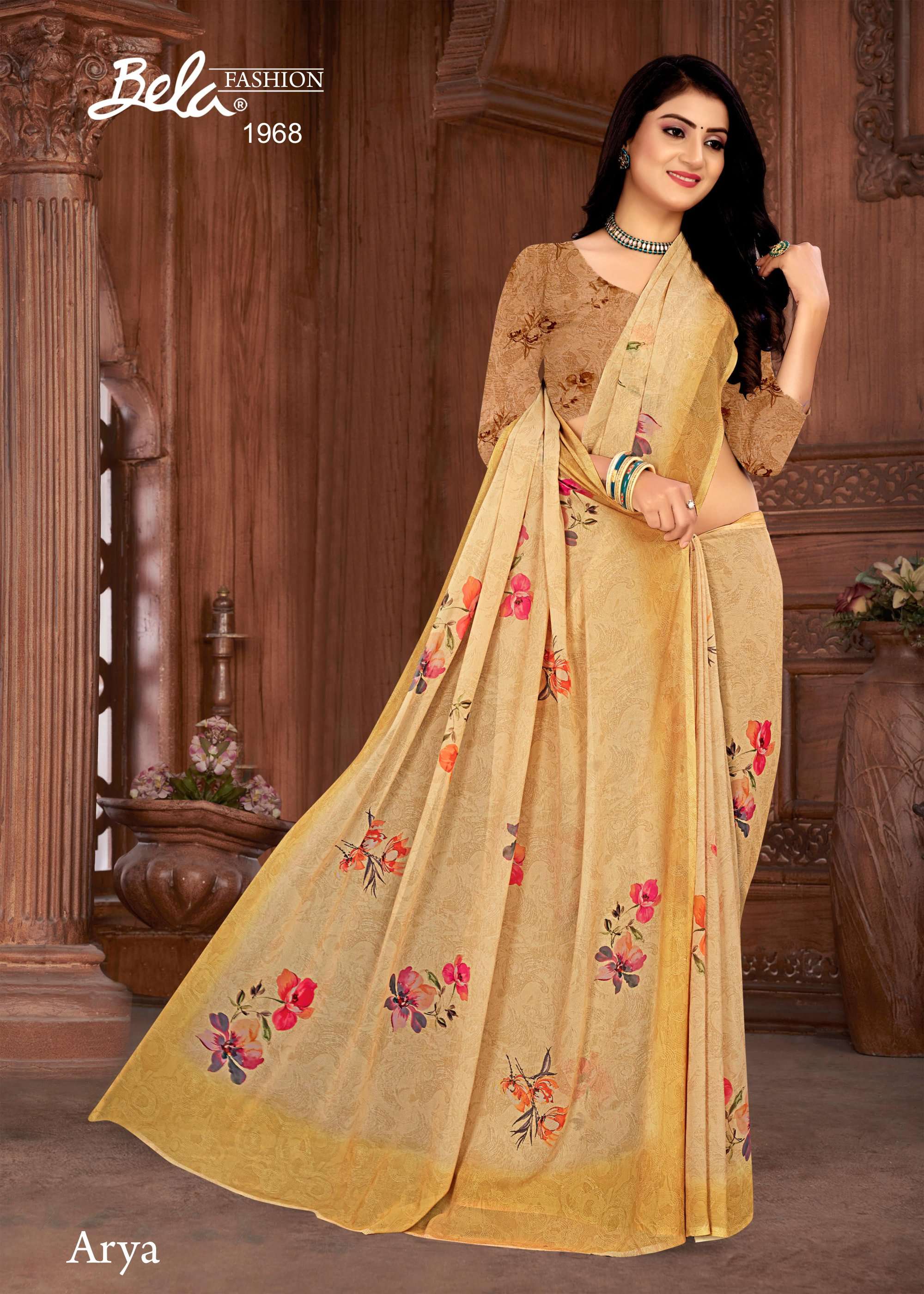 bela fashion arya 1962-1970 series fabulous digital print weightless sarees catalogue 