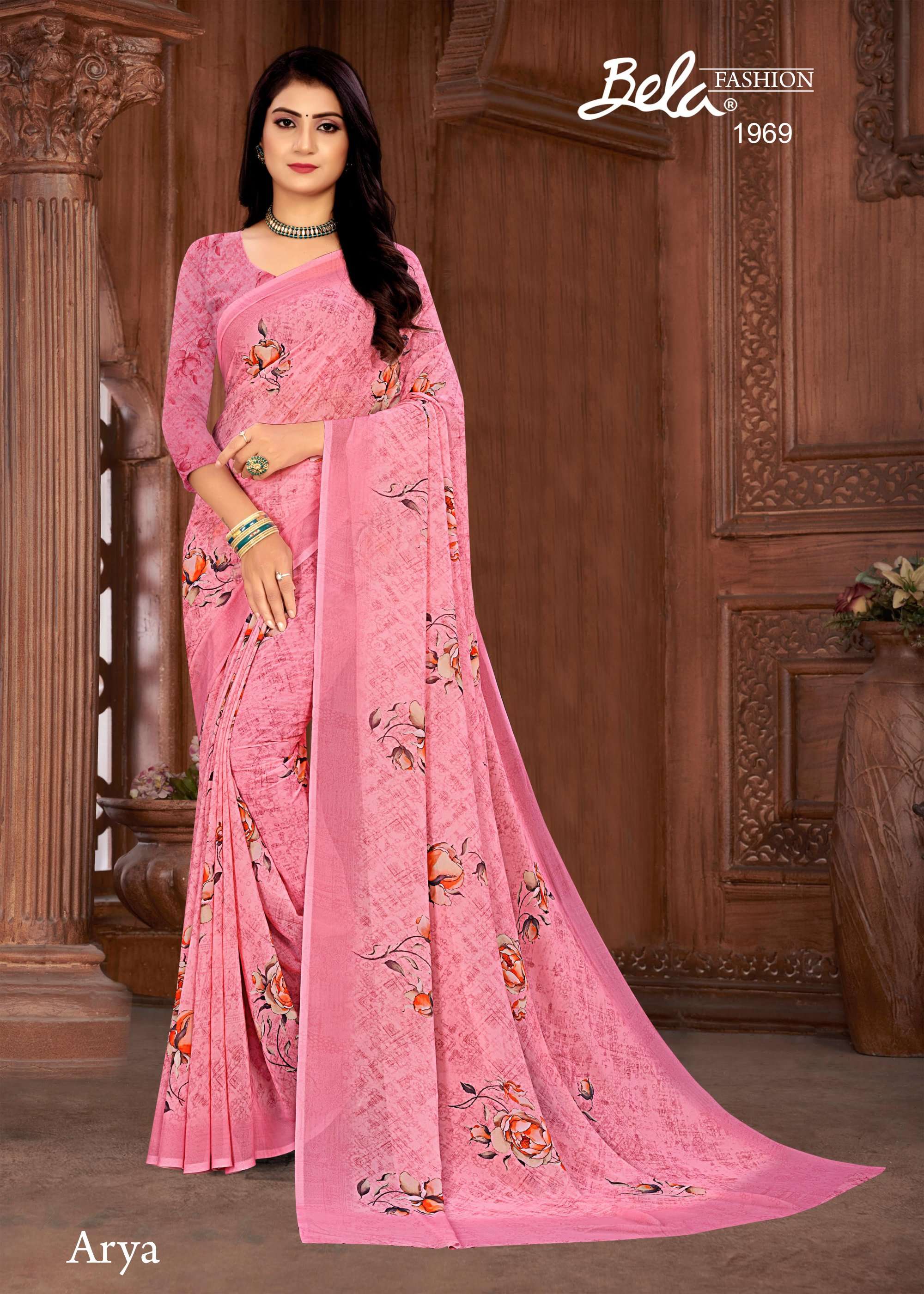 bela fashion arya 1962-1970 series fabulous digital print weightless sarees catalogue 