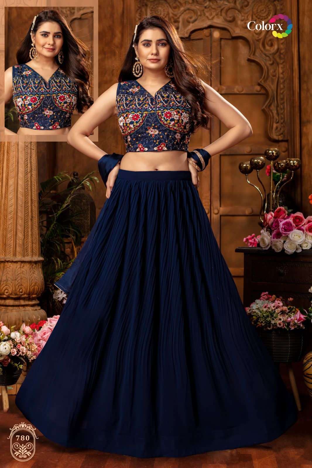 colorx 779-783 series readymade fancy lehenga with designer crop top with dupatta