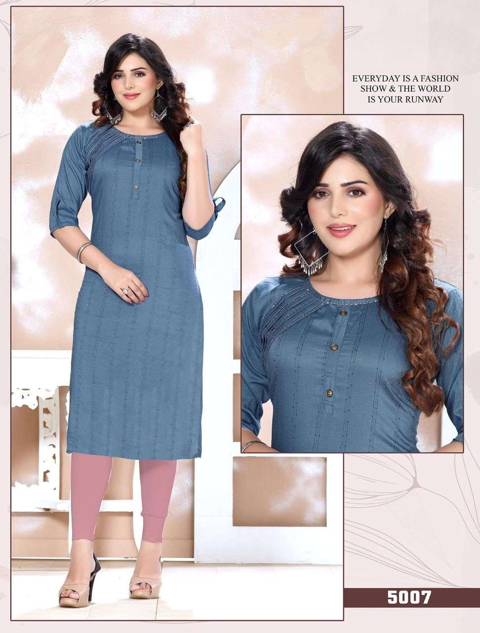 GLAMOUR GIRL HEAVY 14 KG BOMBAY RAYON KURTI CATALOG BIG SIZE WHOLESALER BEST RATE