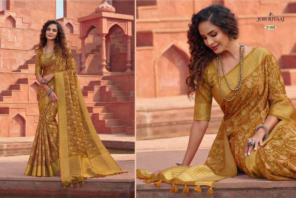 joh rivaaj jaimathi vol 510 51001-51009 series amazing fancy sarees catalogue