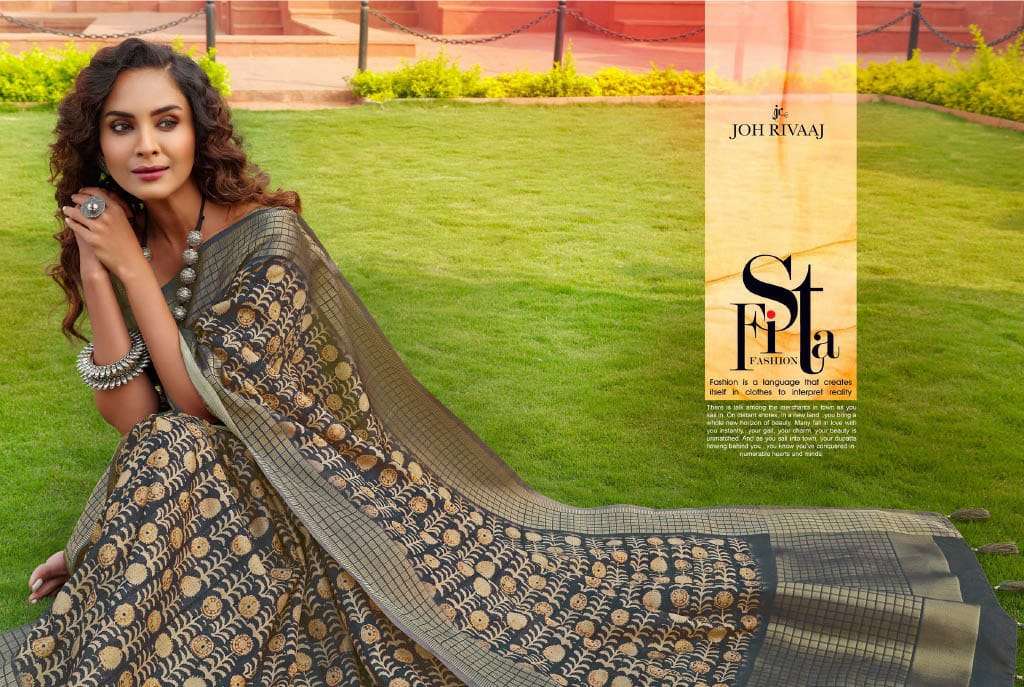 joh rivaaj jaimathi vol 510 51001-51009 series amazing fancy sarees catalogue