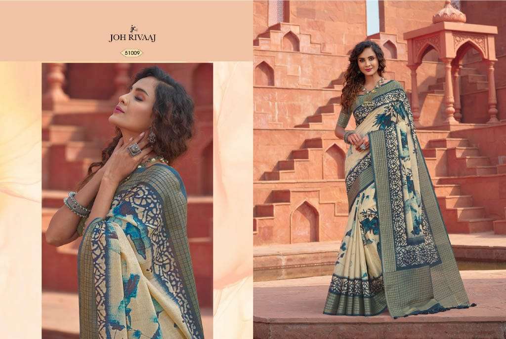 joh rivaaj jaimathi vol 510 51001-51009 series amazing fancy sarees catalogue