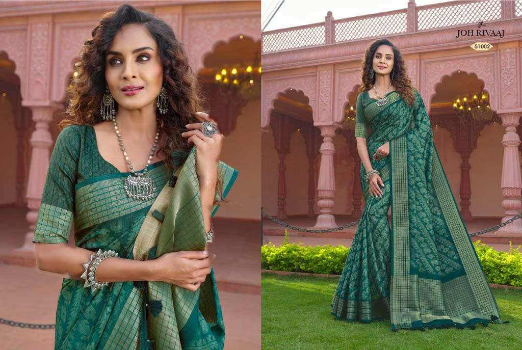 joh rivaaj jaimathi vol 510 51001-51009 series amazing fancy sarees catalogue