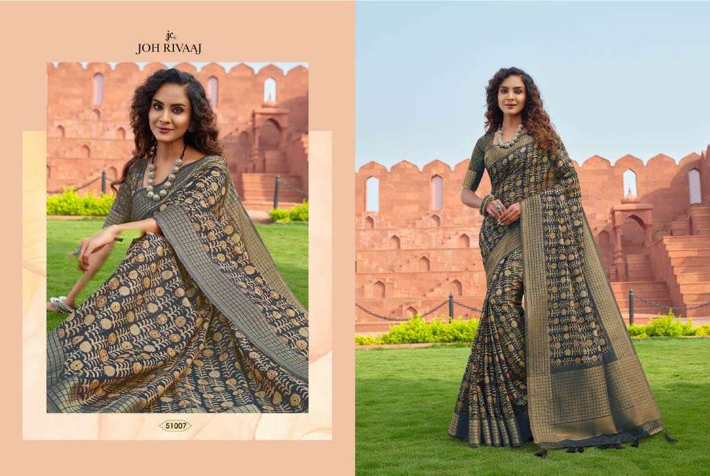joh rivaaj jaimathi vol 510 51001-51009 series amazing fancy sarees catalogue
