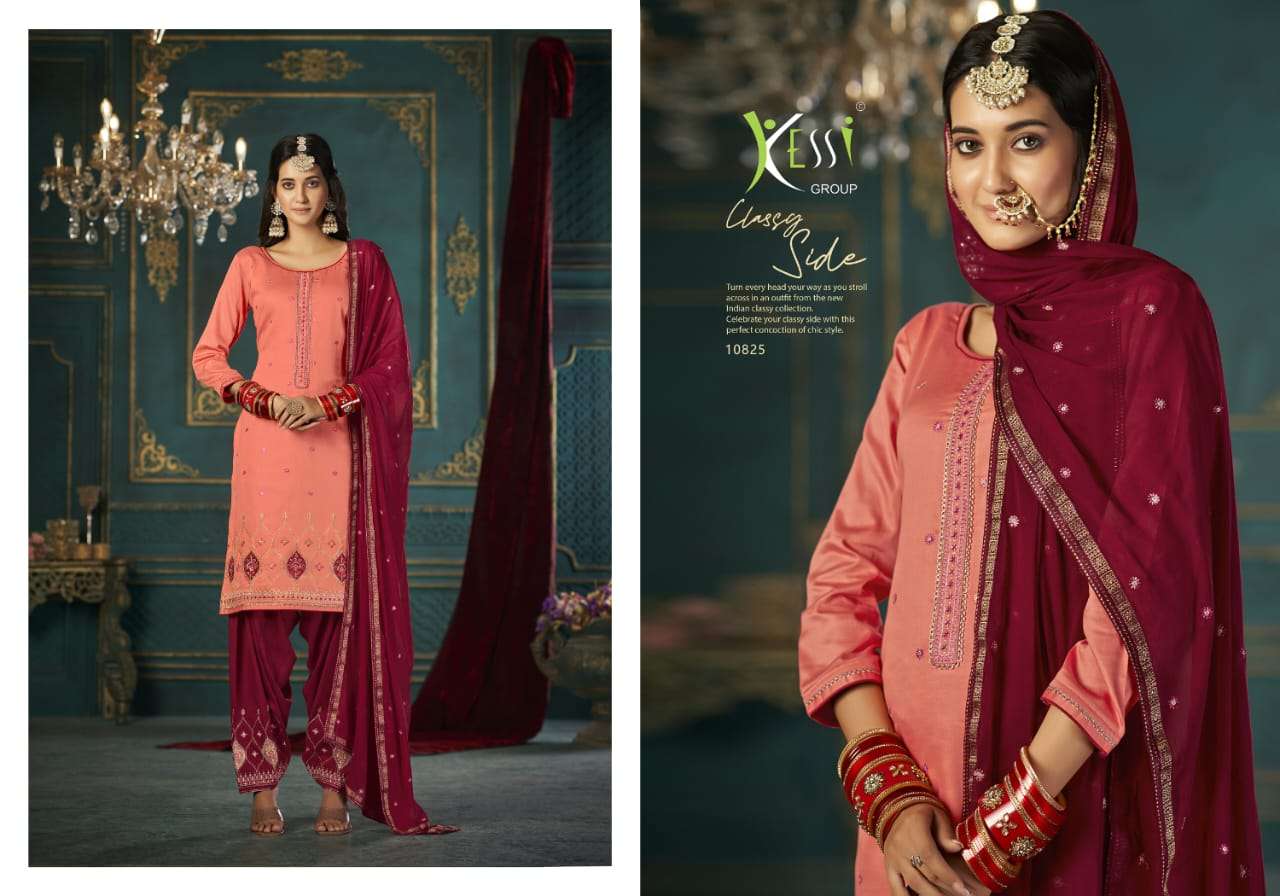 kalarang present laskara by patiala house amazing designer work unstitch salwar kameez catalogue