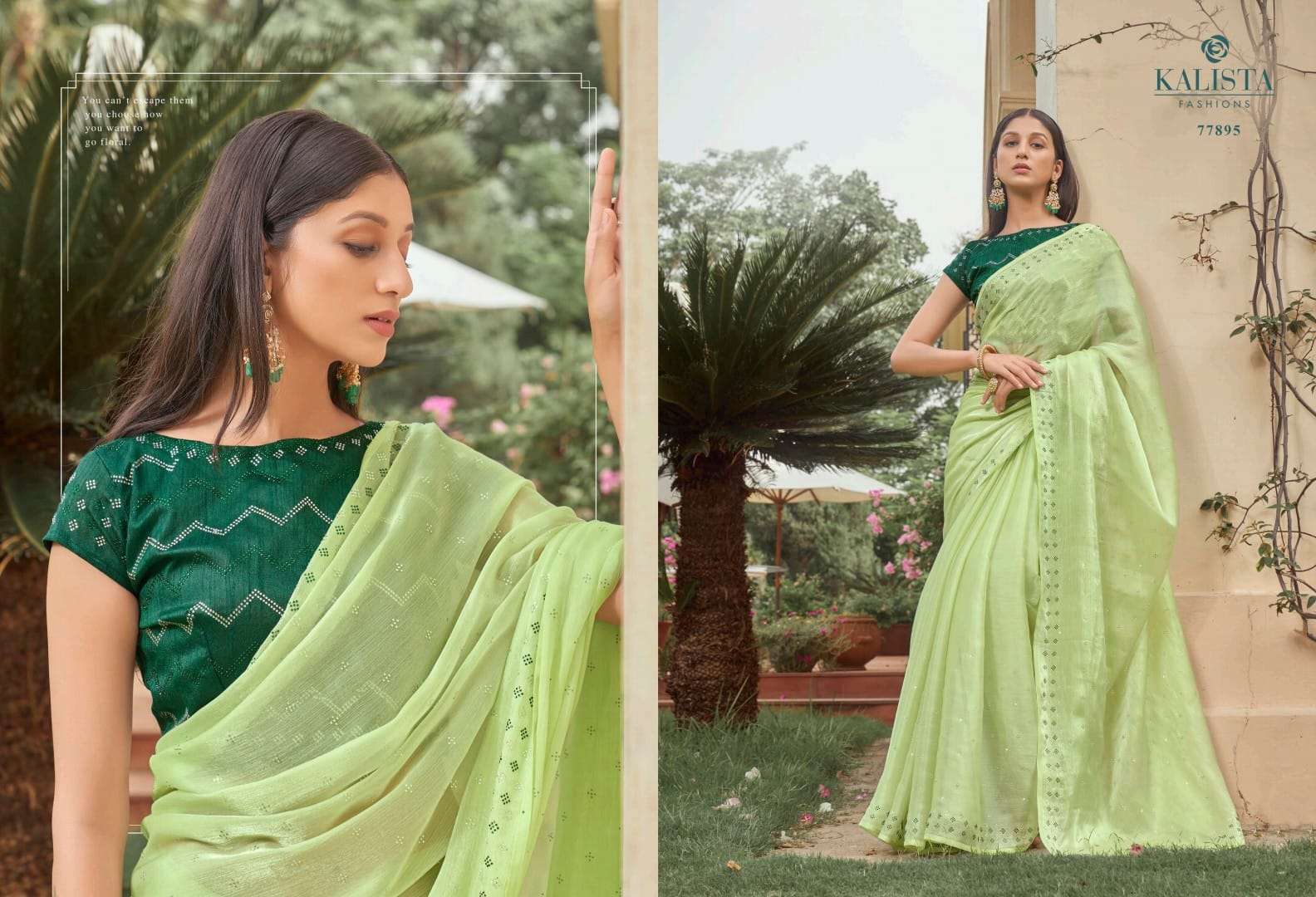 kalista fashion present silver jubilee designer fancy sarees online supplier 