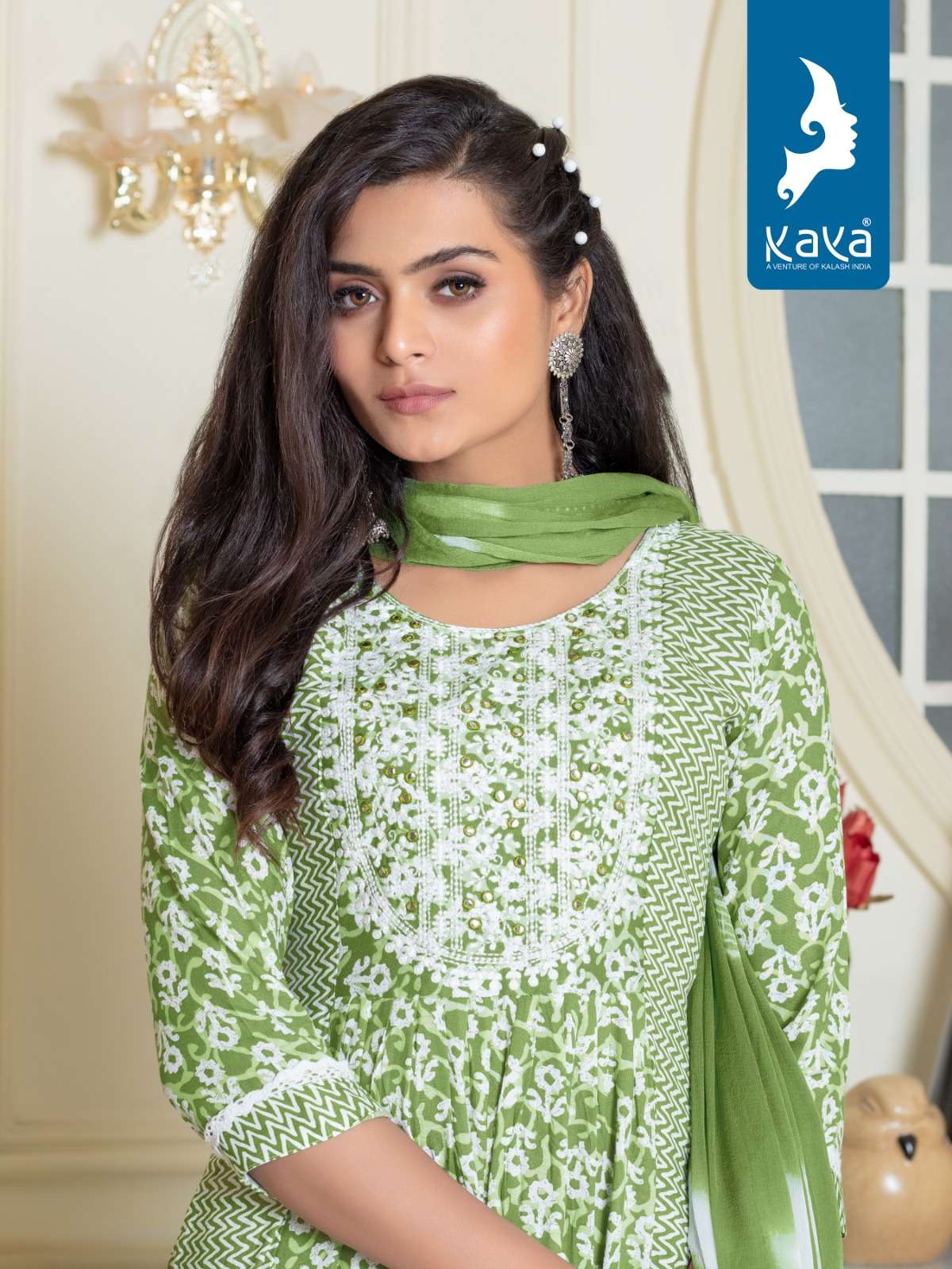 kaya present lekha fancy work readymade salwar kameez catalog