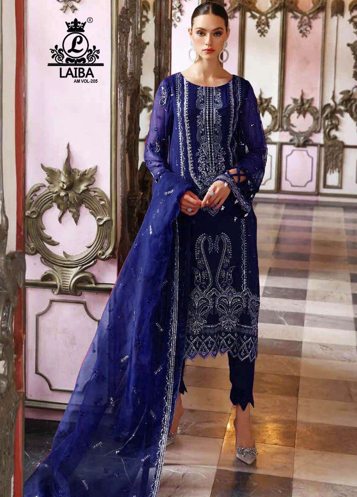 laiba am vol 205 beautiful colors designer work readyamade pakistani salwar kameez 