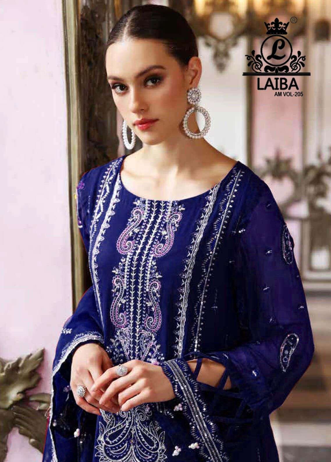 laiba am vol 205 beautiful colors designer work readyamade pakistani salwar kameez 